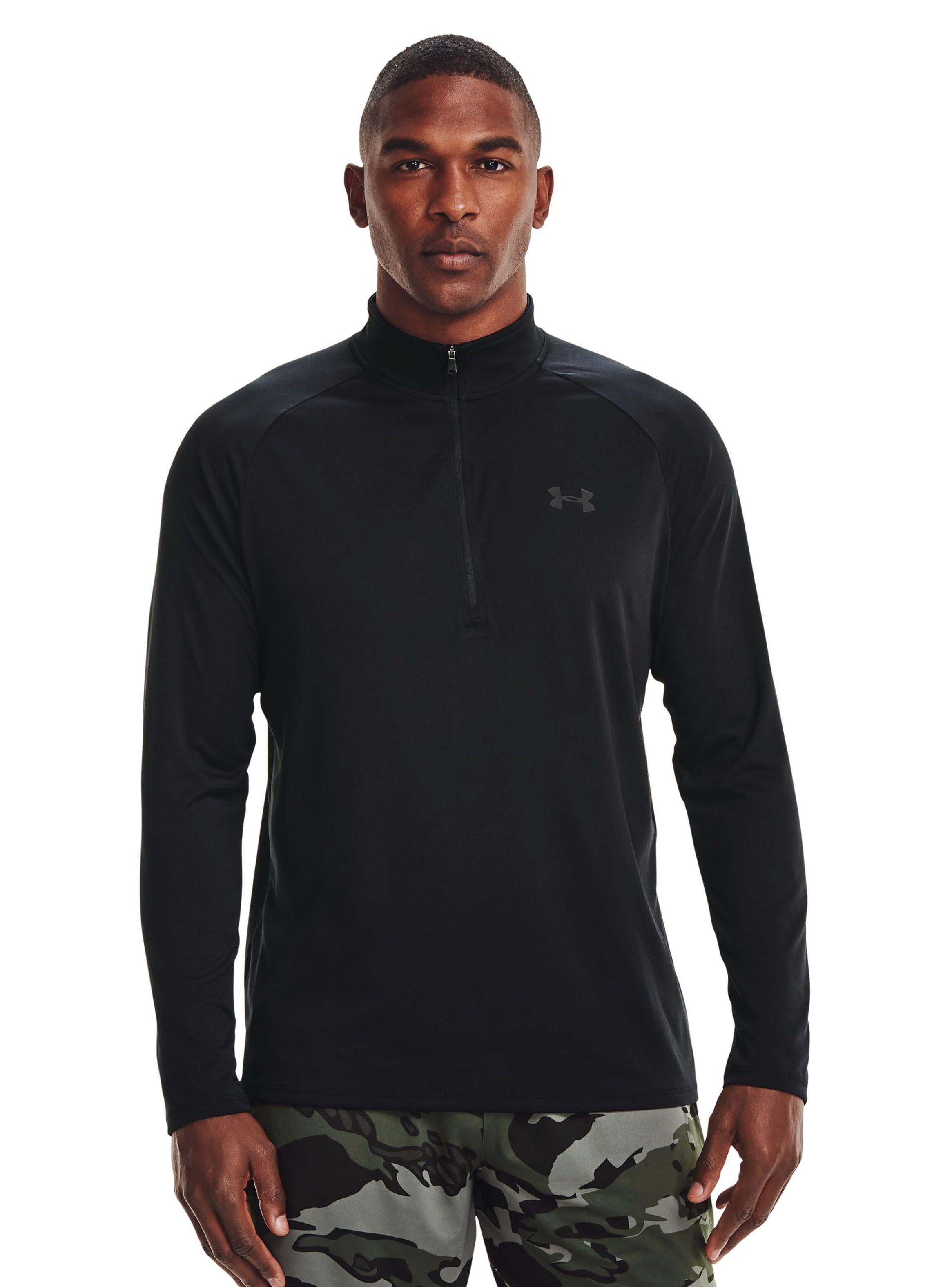 Polera Under ArmourTech 2.0 Zip Hombre Negro-0