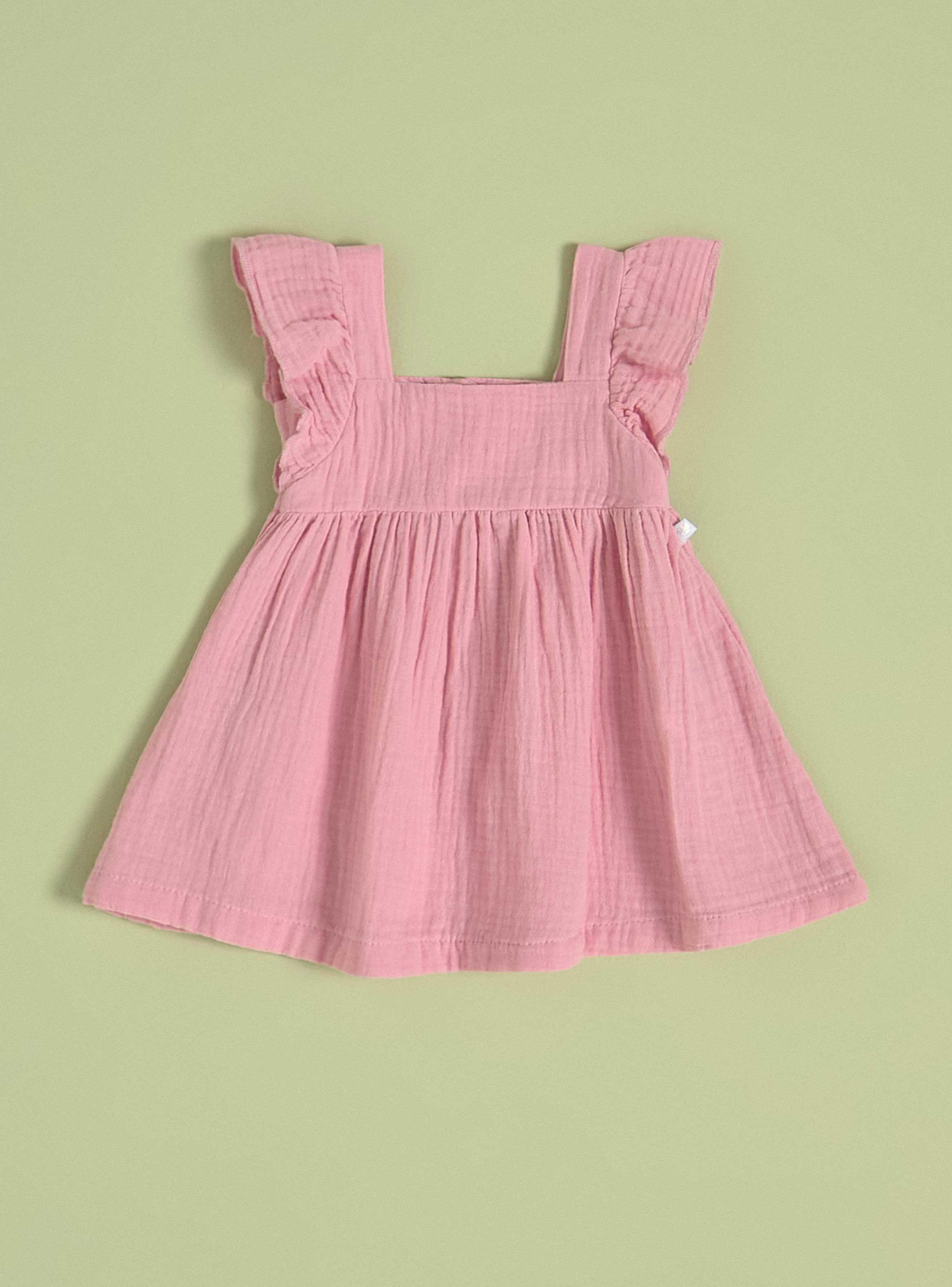 Vestido Confortable con Vuelos en las Mangas-0