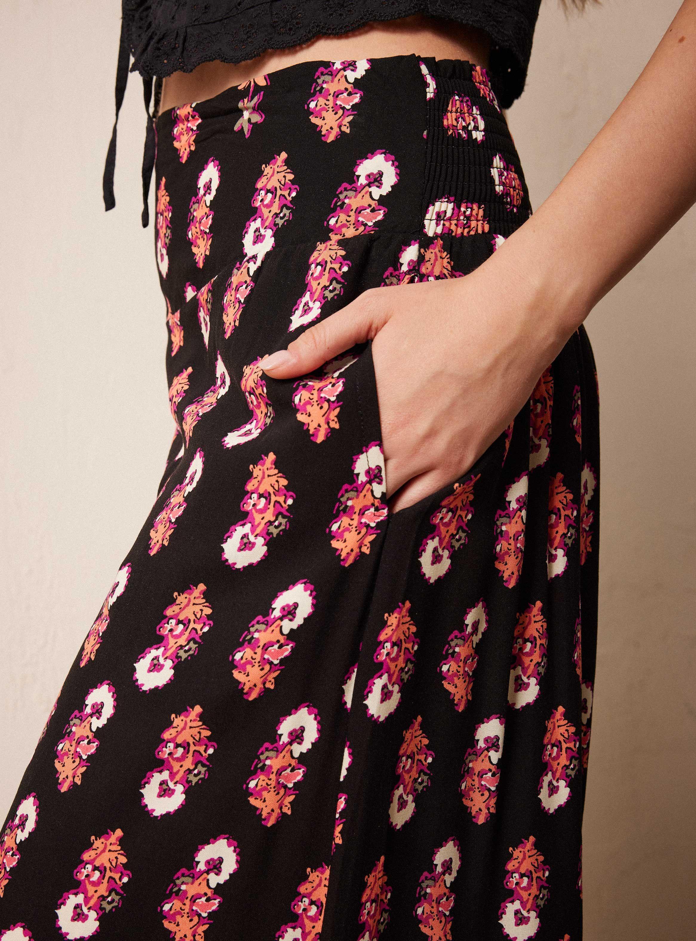 Pantalón Flare con Pretina Elasticada-2