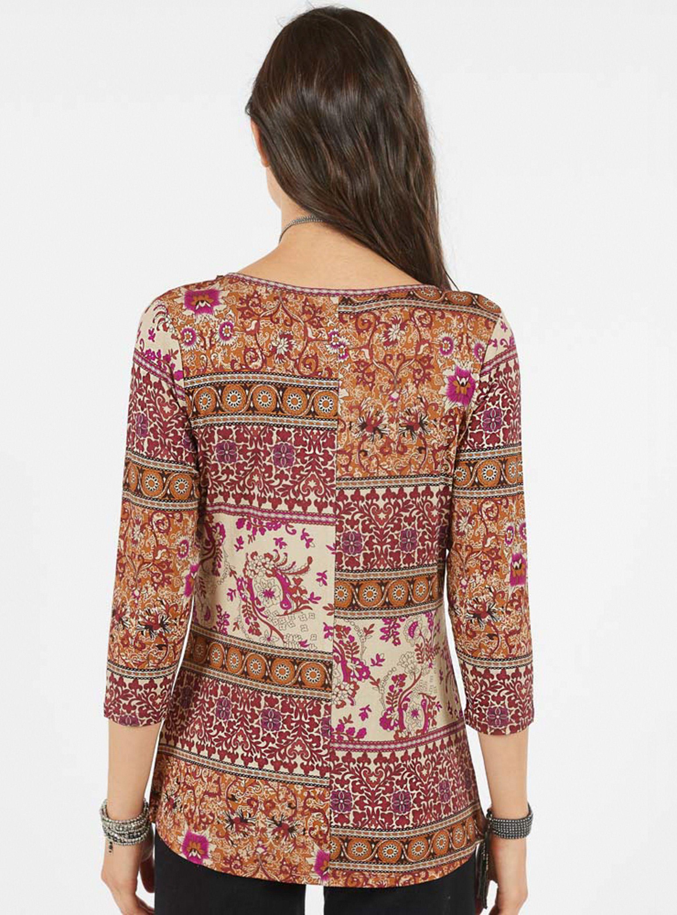 Polera Print Cuello Lentejuelas  Umbrale Woman-1