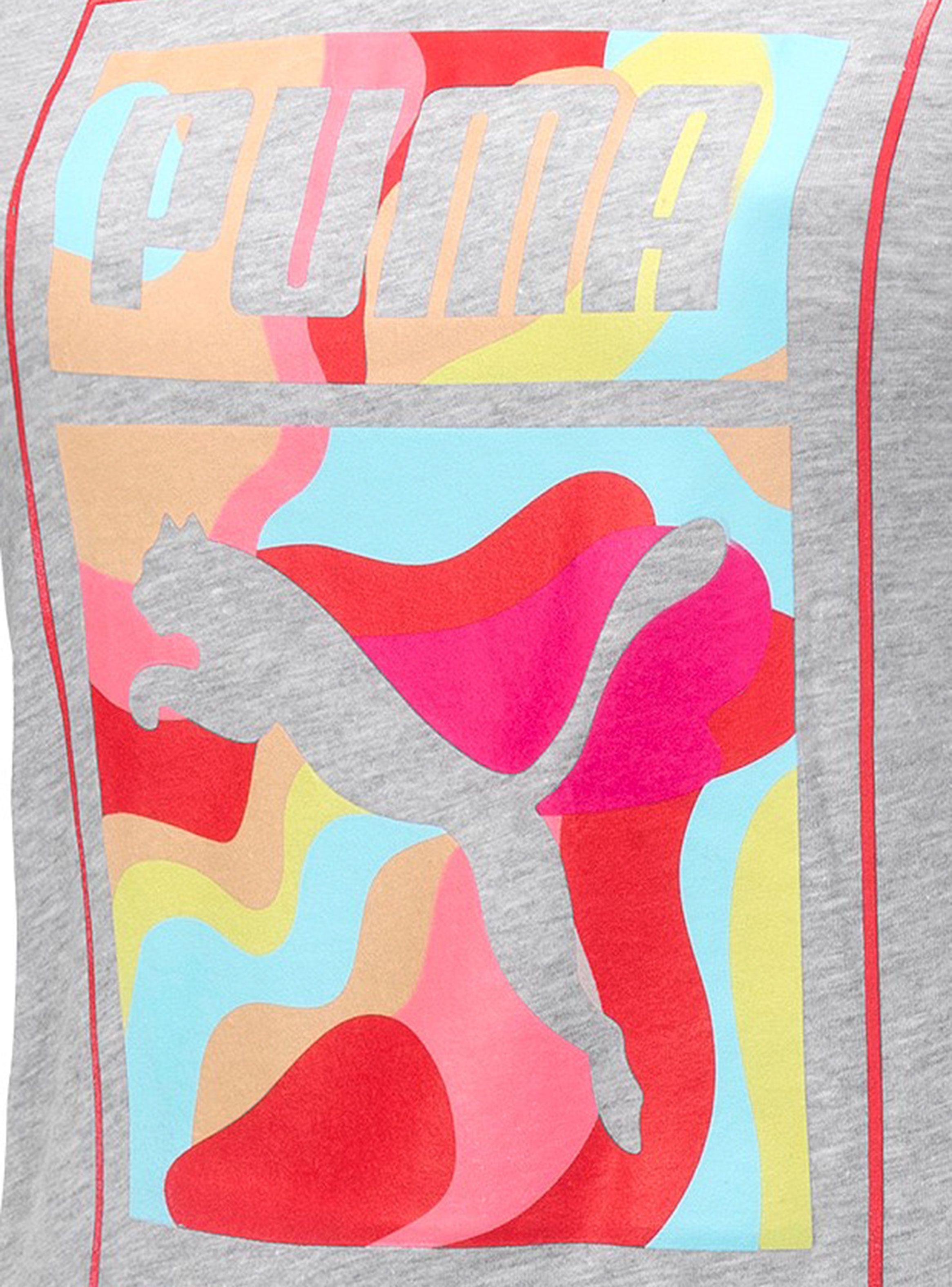 Polera Multicolor Graphic Tee Gris Mujer-2