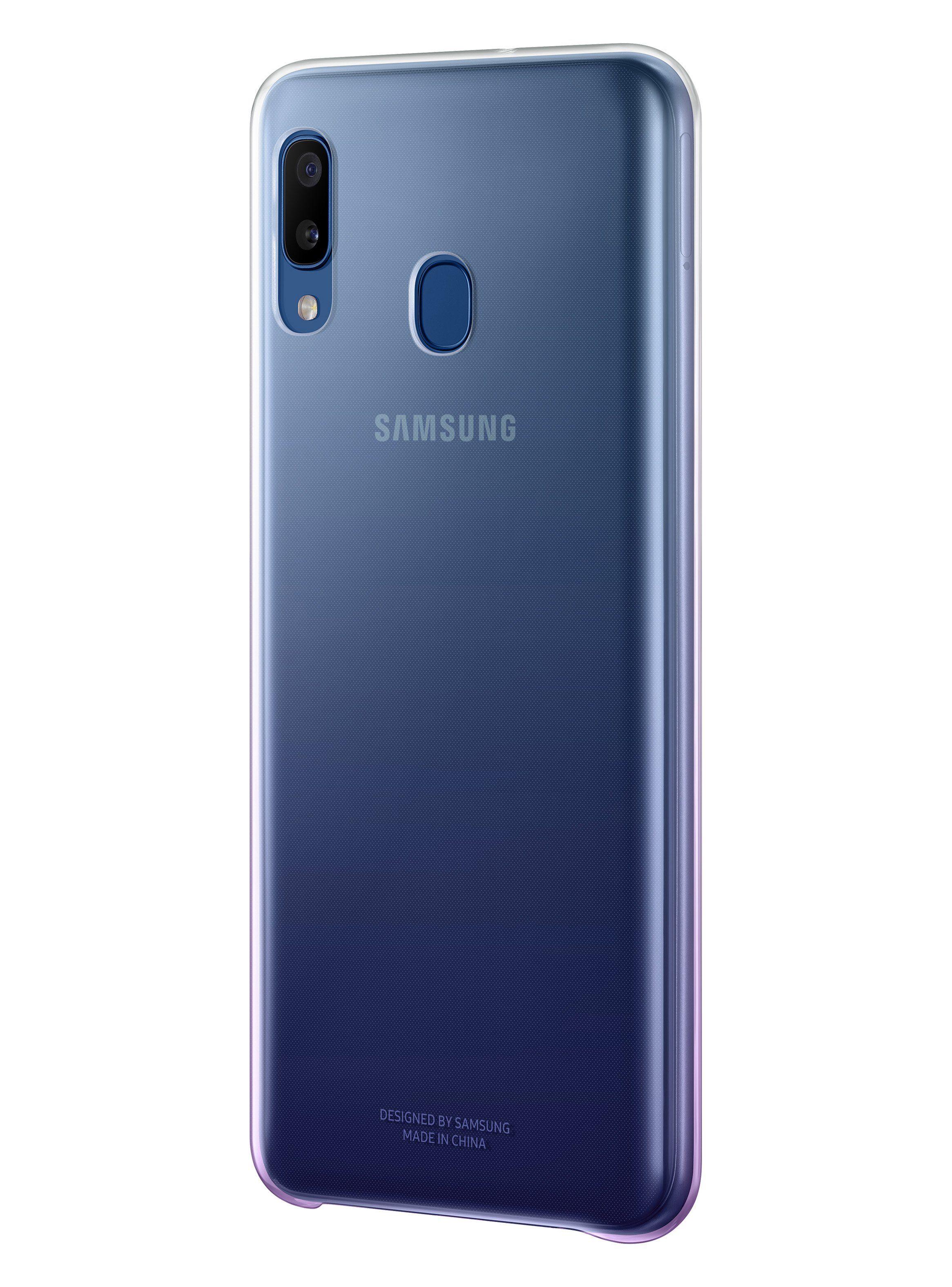 Carcasa Samsung Gradation para Galaxy A20 Violeta-1