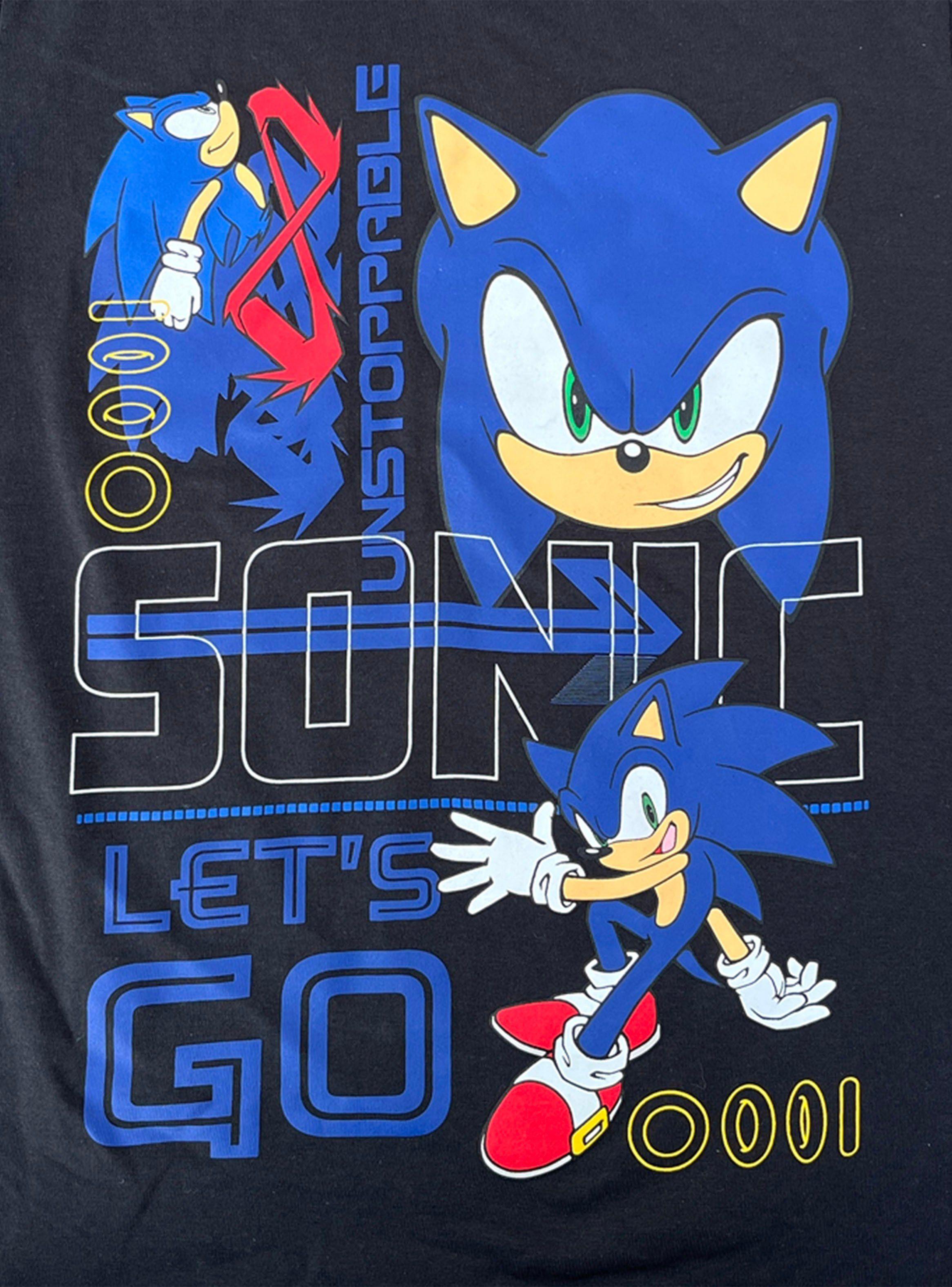 Polera Manga Corta Niño Let's Go Sonic-2