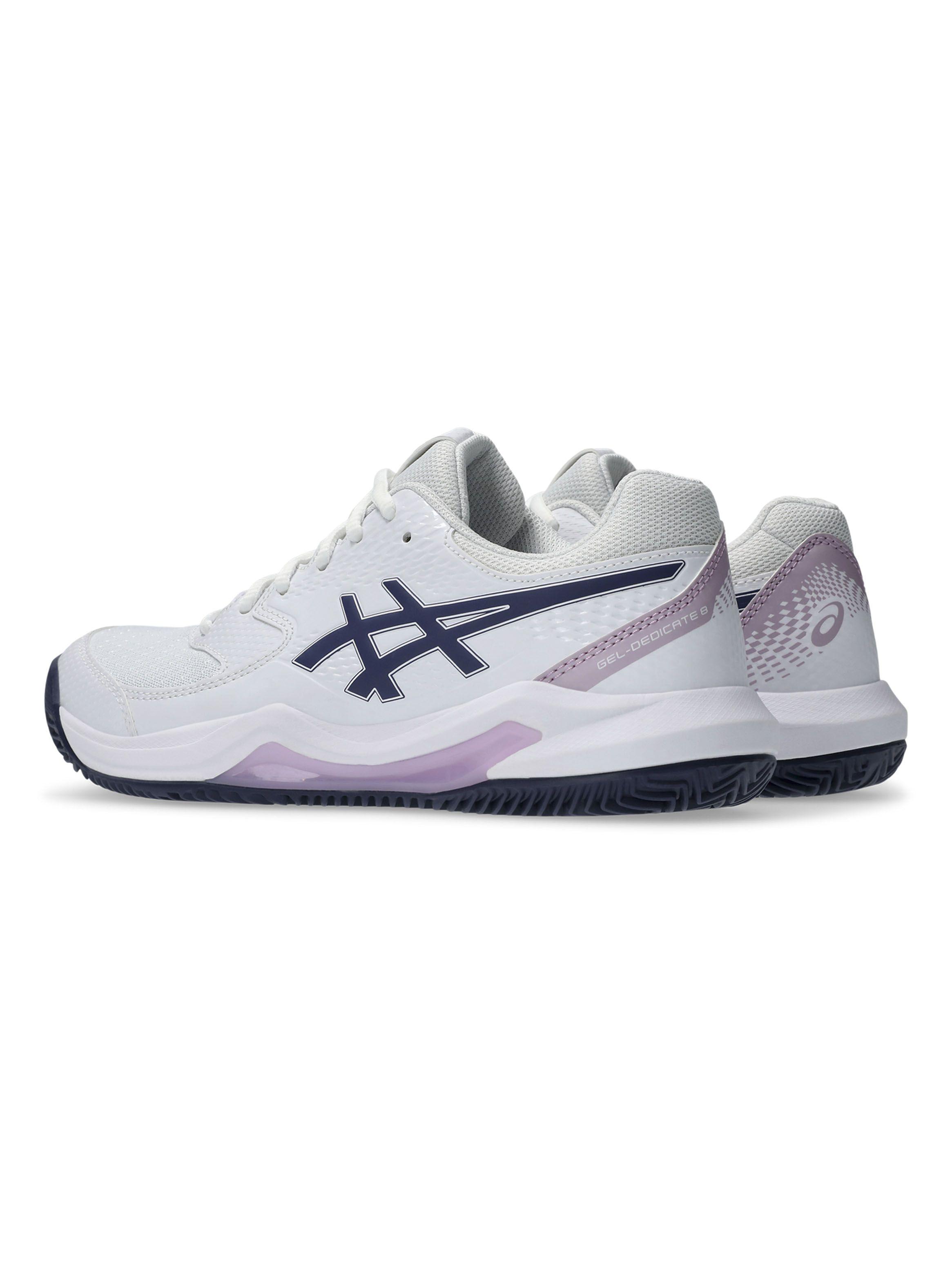 Zapatilla Tenis White Gel-Dedicate 8 Clay Mujer-4