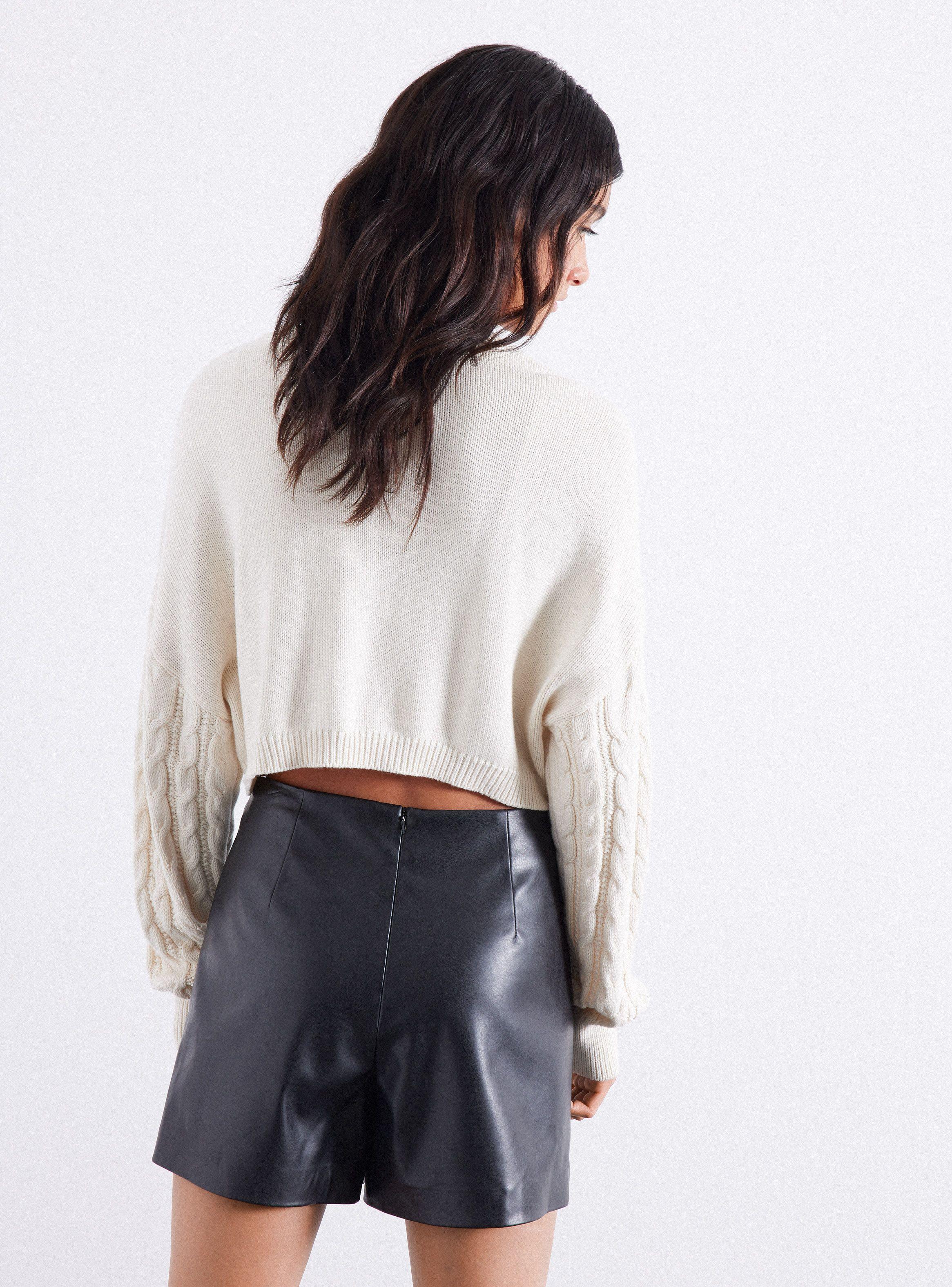 Falda Short Efecto Piel-1