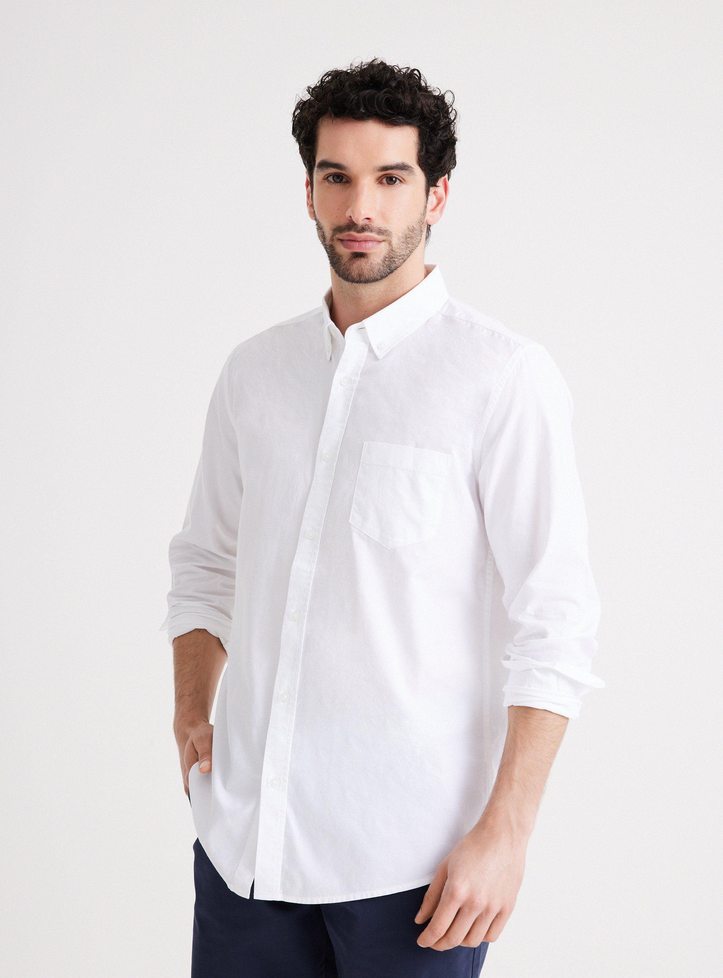 Camisa Semi Oxford Algodón-0