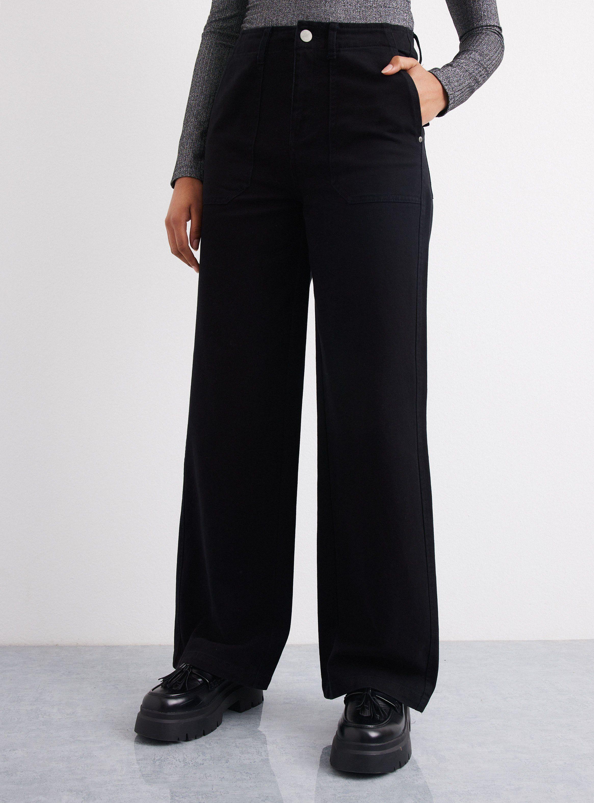 Pantalón Wide Leg Full Print-0