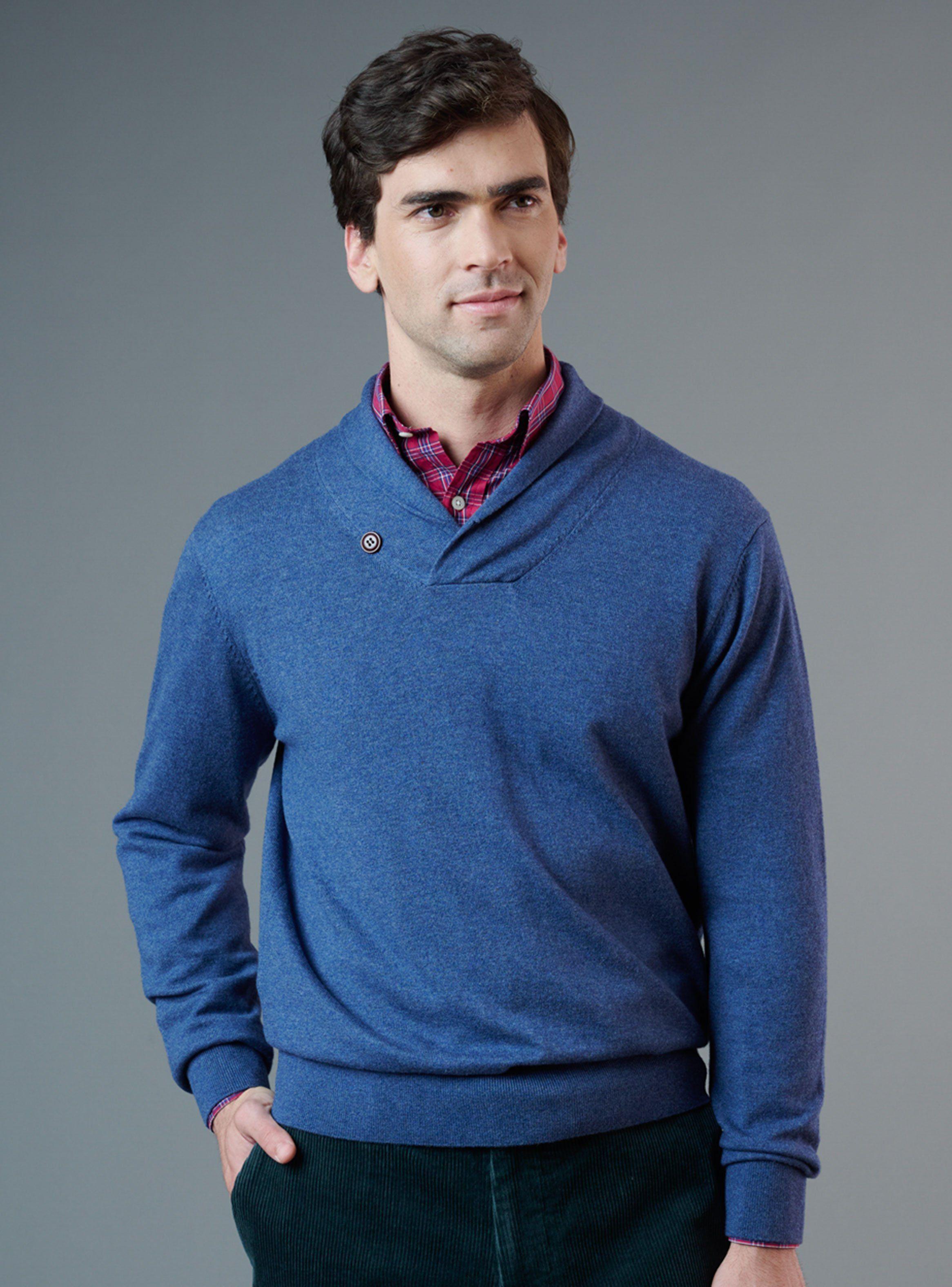 Sweater cuello gris Saville Row-0