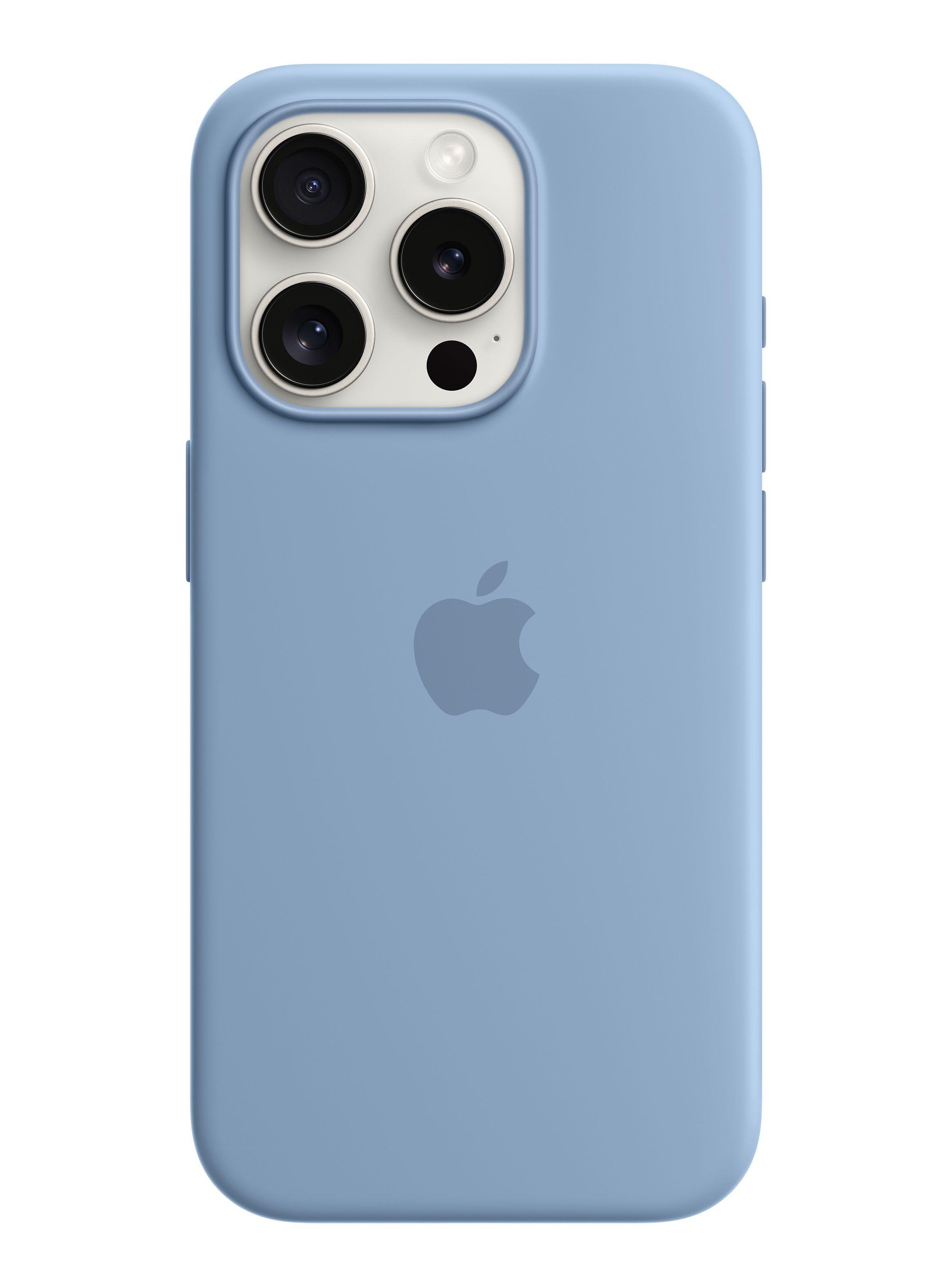 Carcasa Silicona con MagSafe para iPhone 15 Pro Color Azul Invierno-0