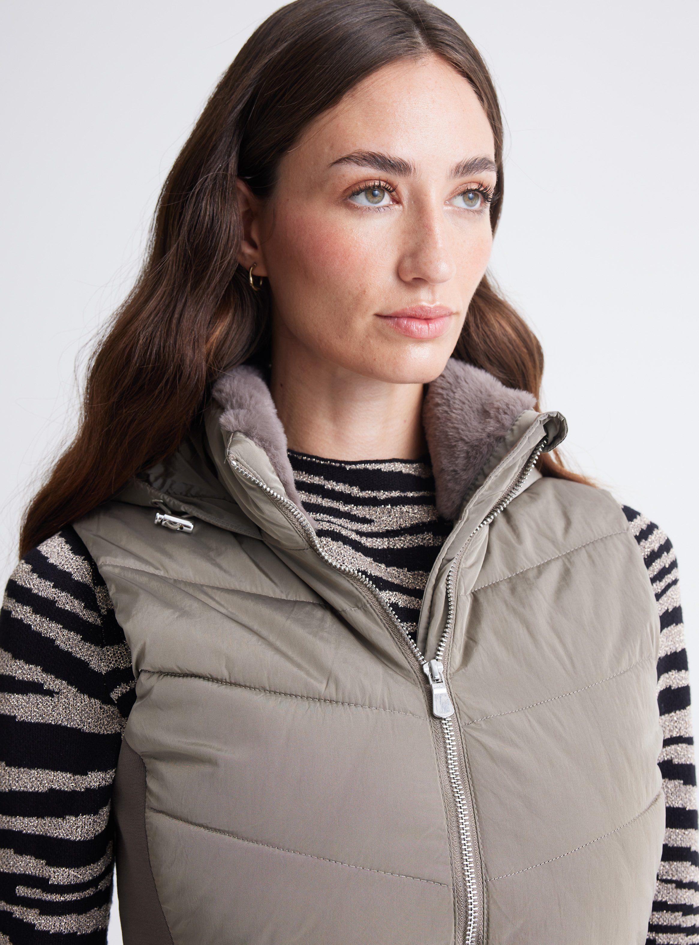 Parka Sin Mangas Ajustada Acolchada-2
