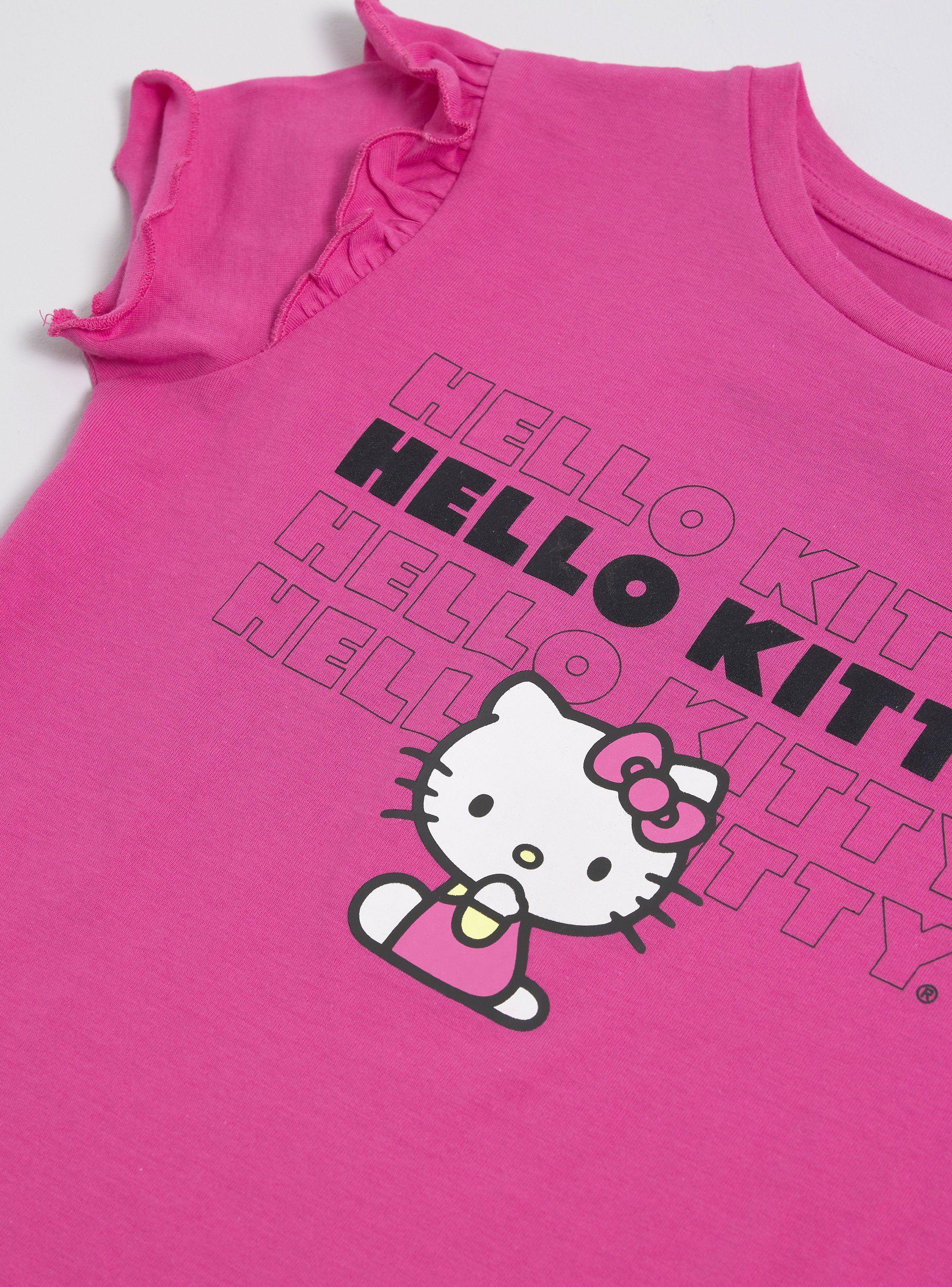 Polera Estampada Hello Kitty con Vuelos y Glitter-4