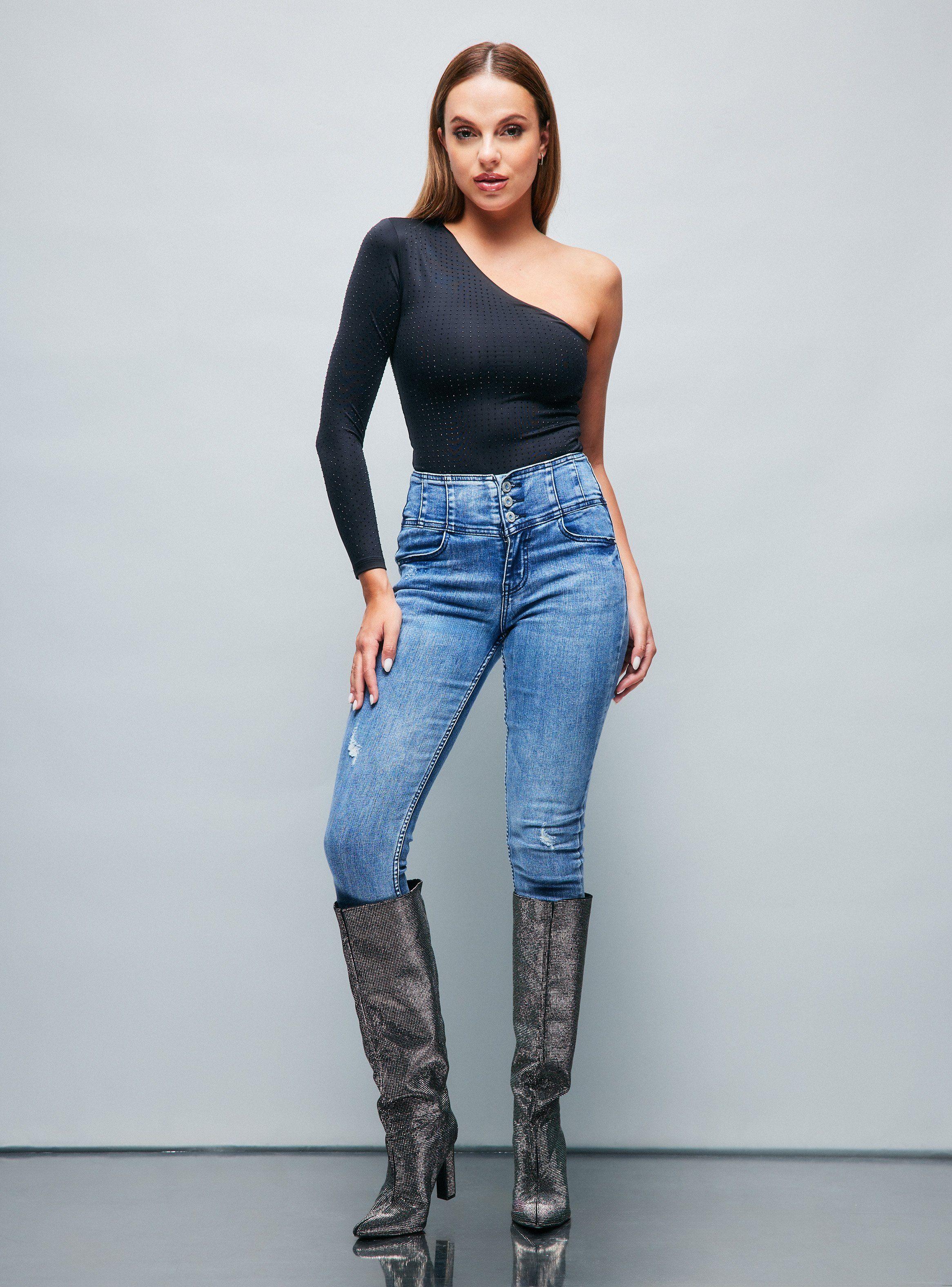 Body One Shoulder Asimétrico Full Stress-4