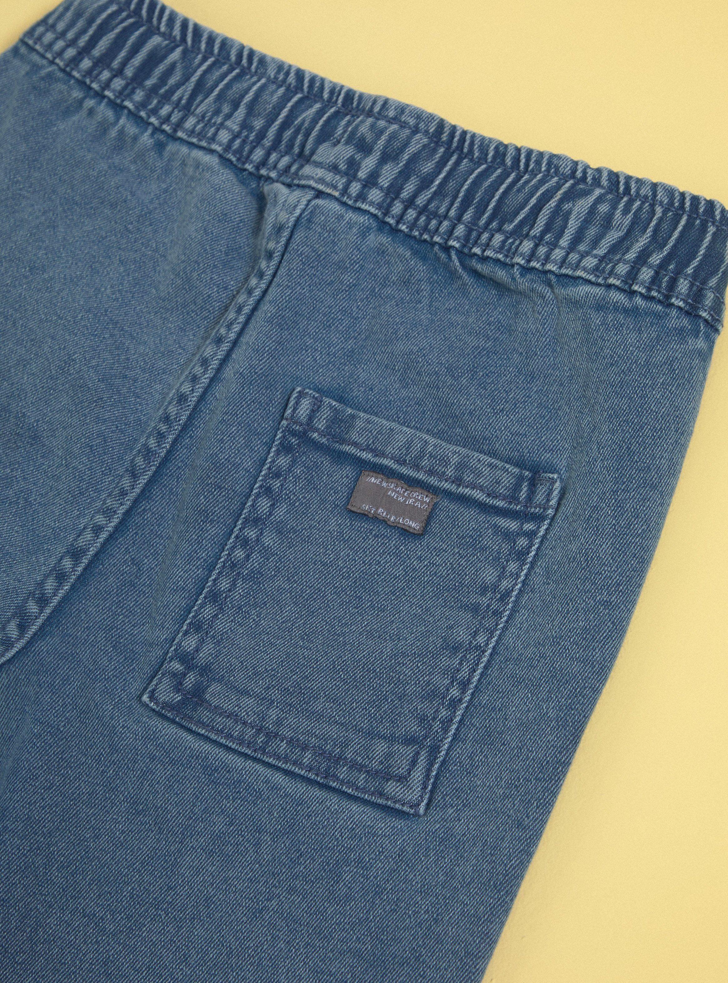 Jeans Denim Cargo Acid Wash-4