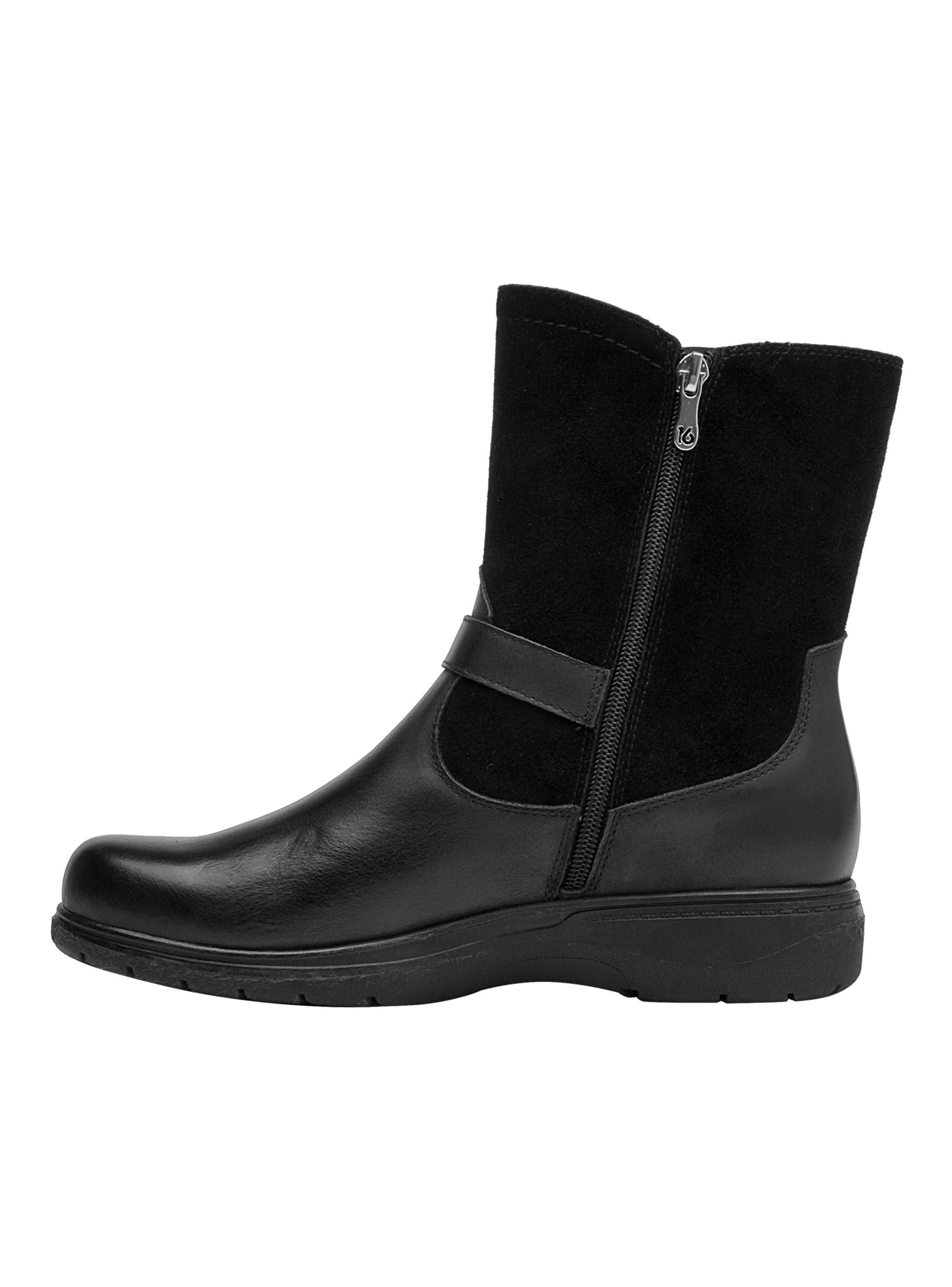 Botín Caña Alta Casual Hebiella L086 Cuero Mujer-2