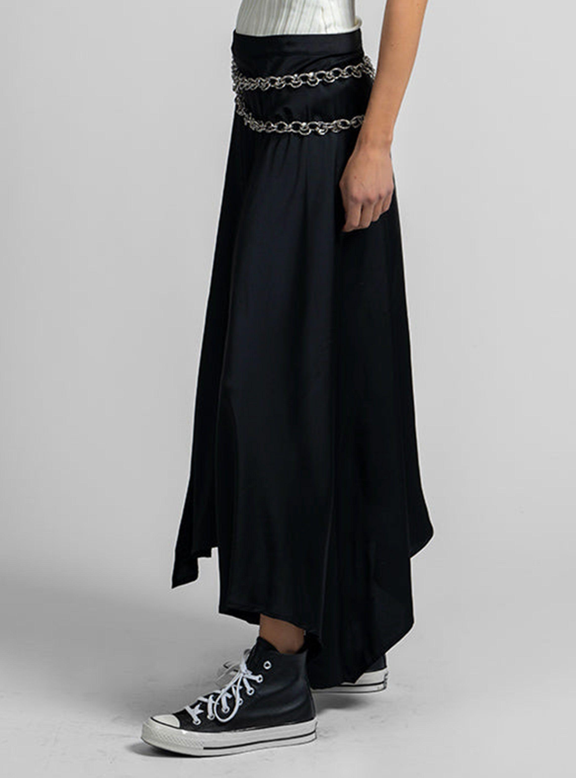 Falda Leticia Tencel Negro-2