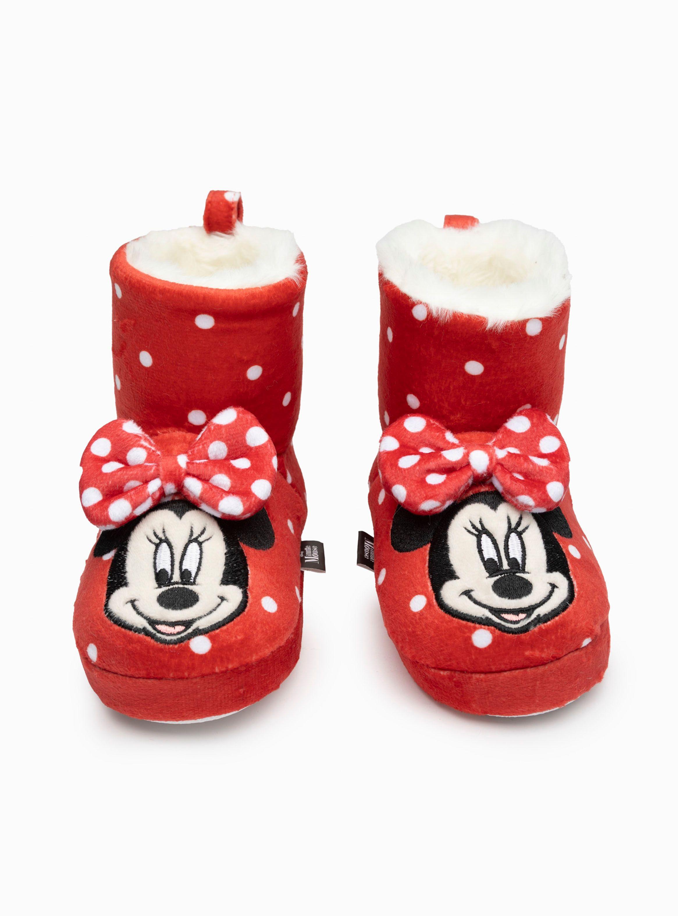 Pantufla Bota  Puntos Minnie Niña-0