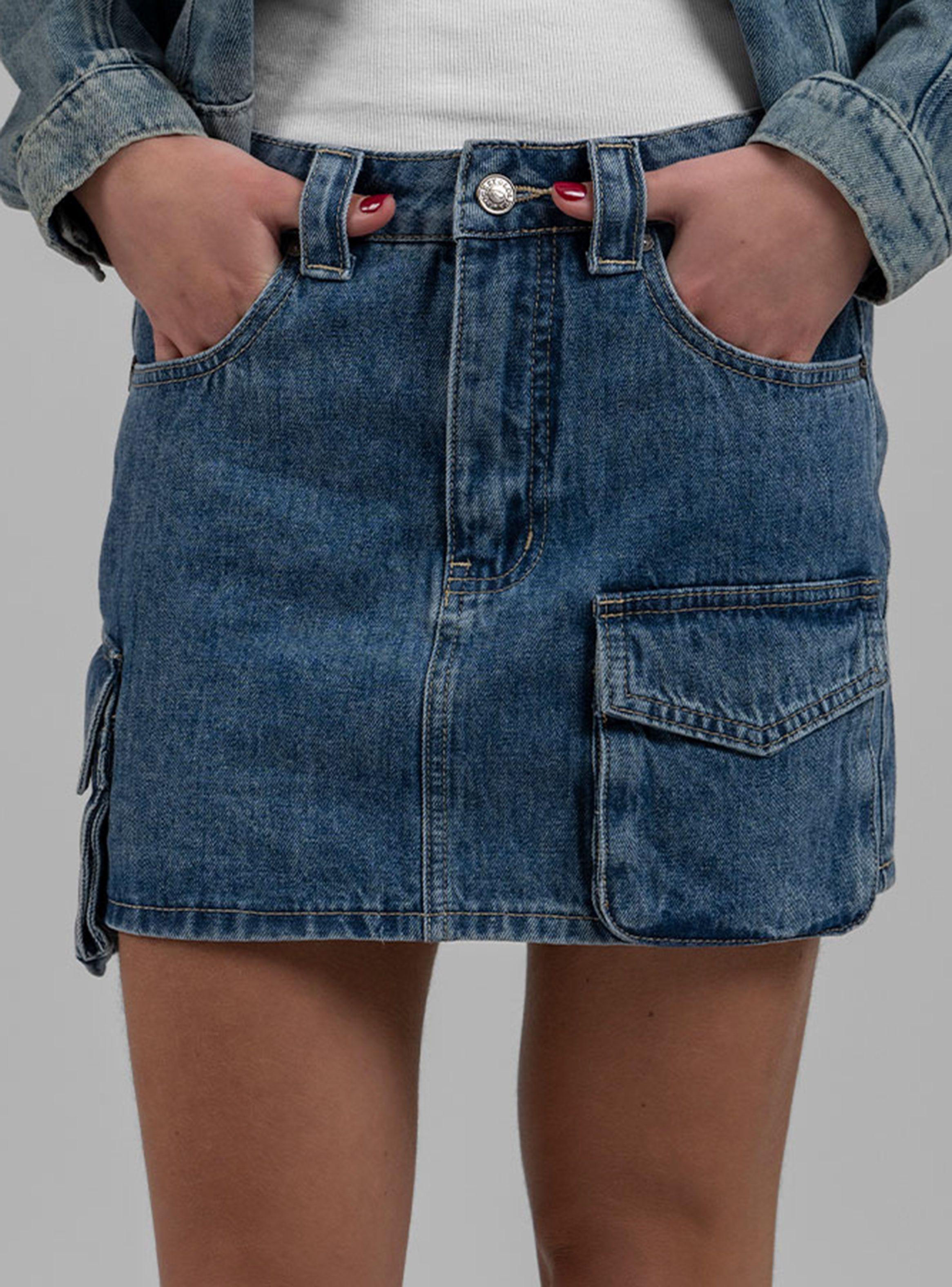 Falda Mini Cargo Cayetana Denim-0
