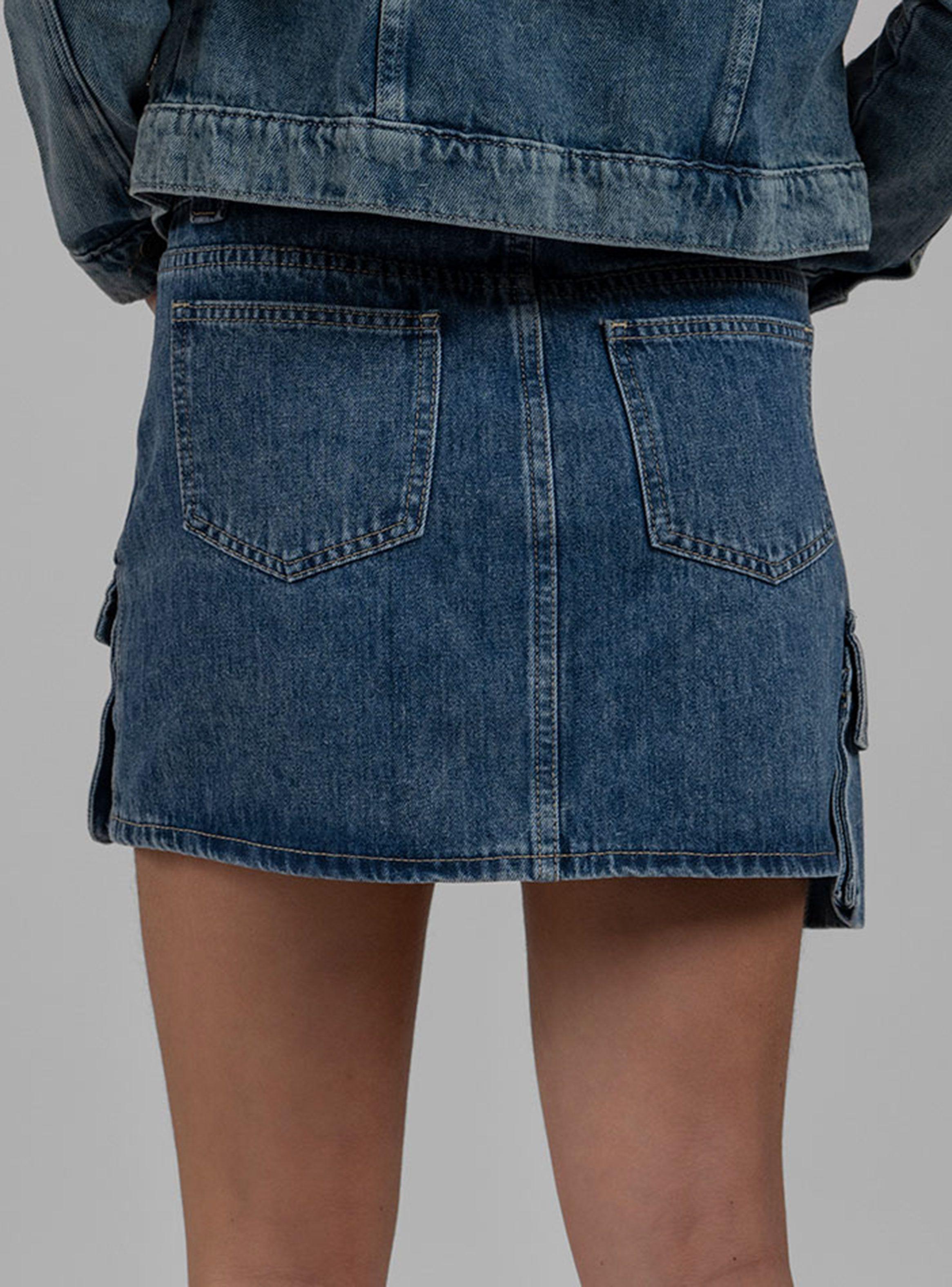 Falda Mini Cargo Cayetana Denim-1