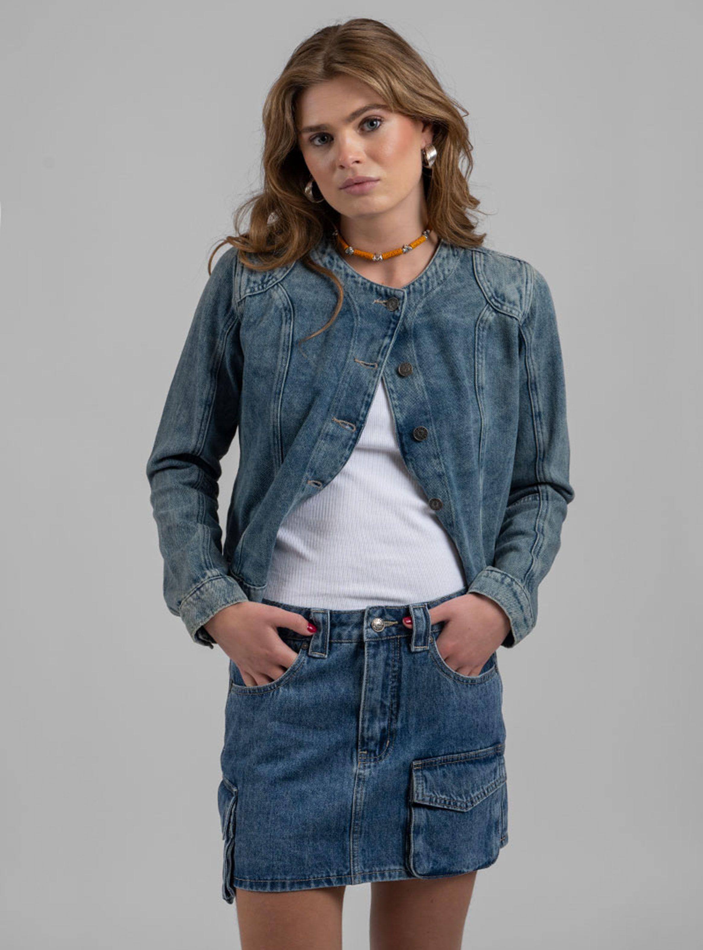 Falda Mini Cargo Cayetana Denim-2
