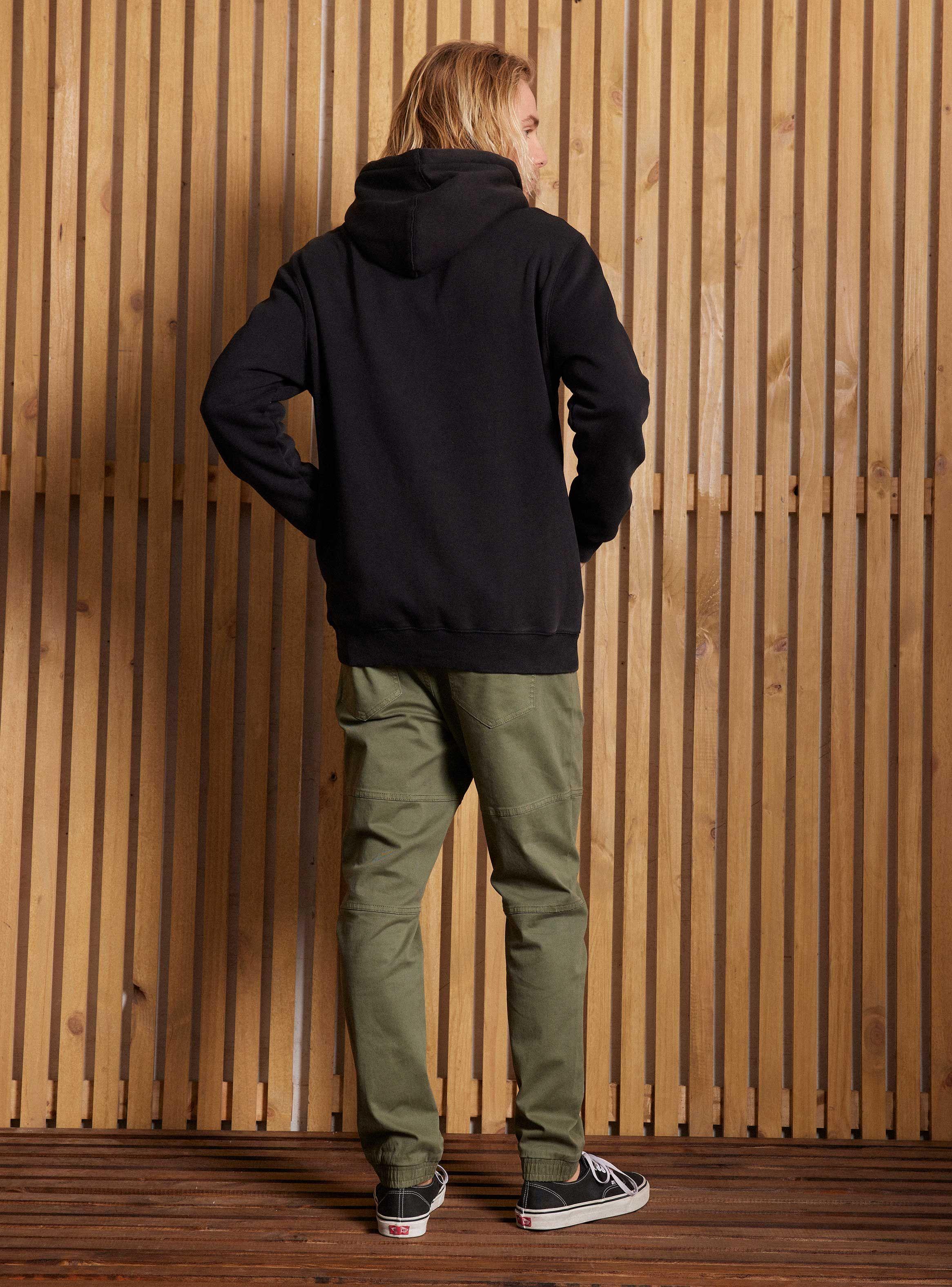 Polerón Diseño Lavado Capucha Garment Dye-5
