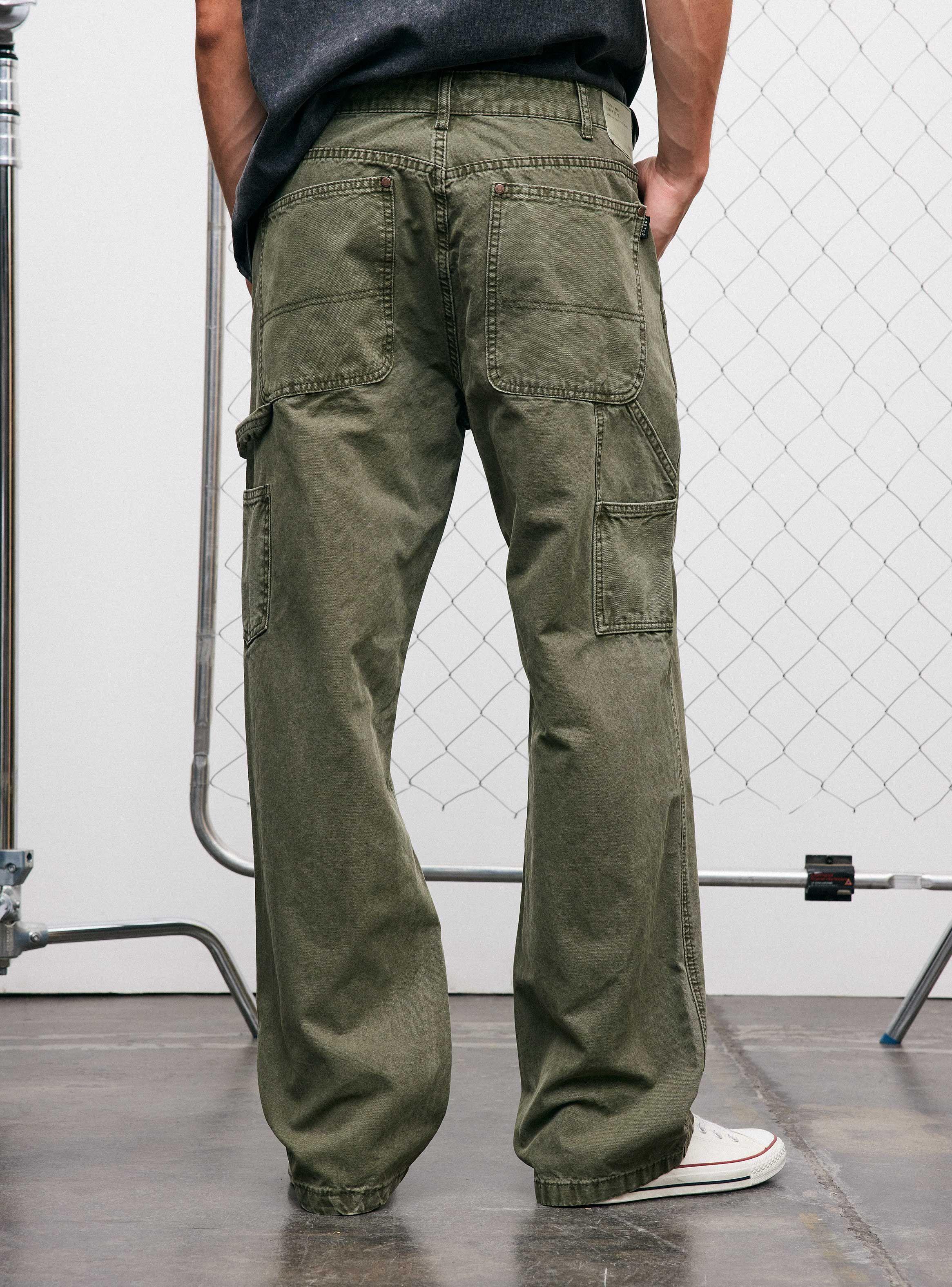 Pantalón Carpintero Bolsillo Parche-1