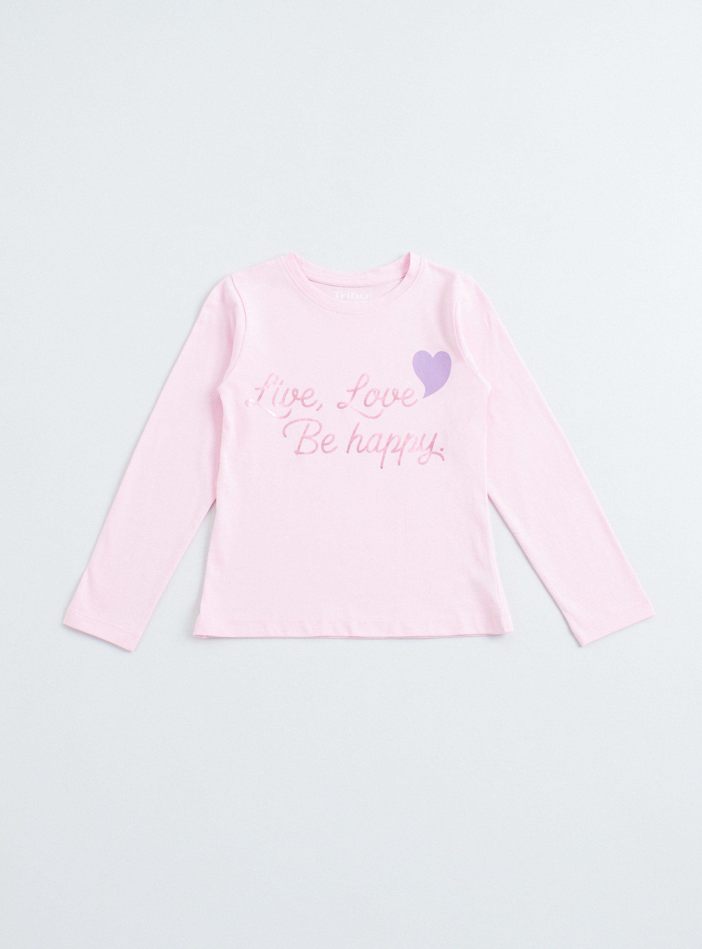 Polera Estampado Folia Cuello Redondo-0