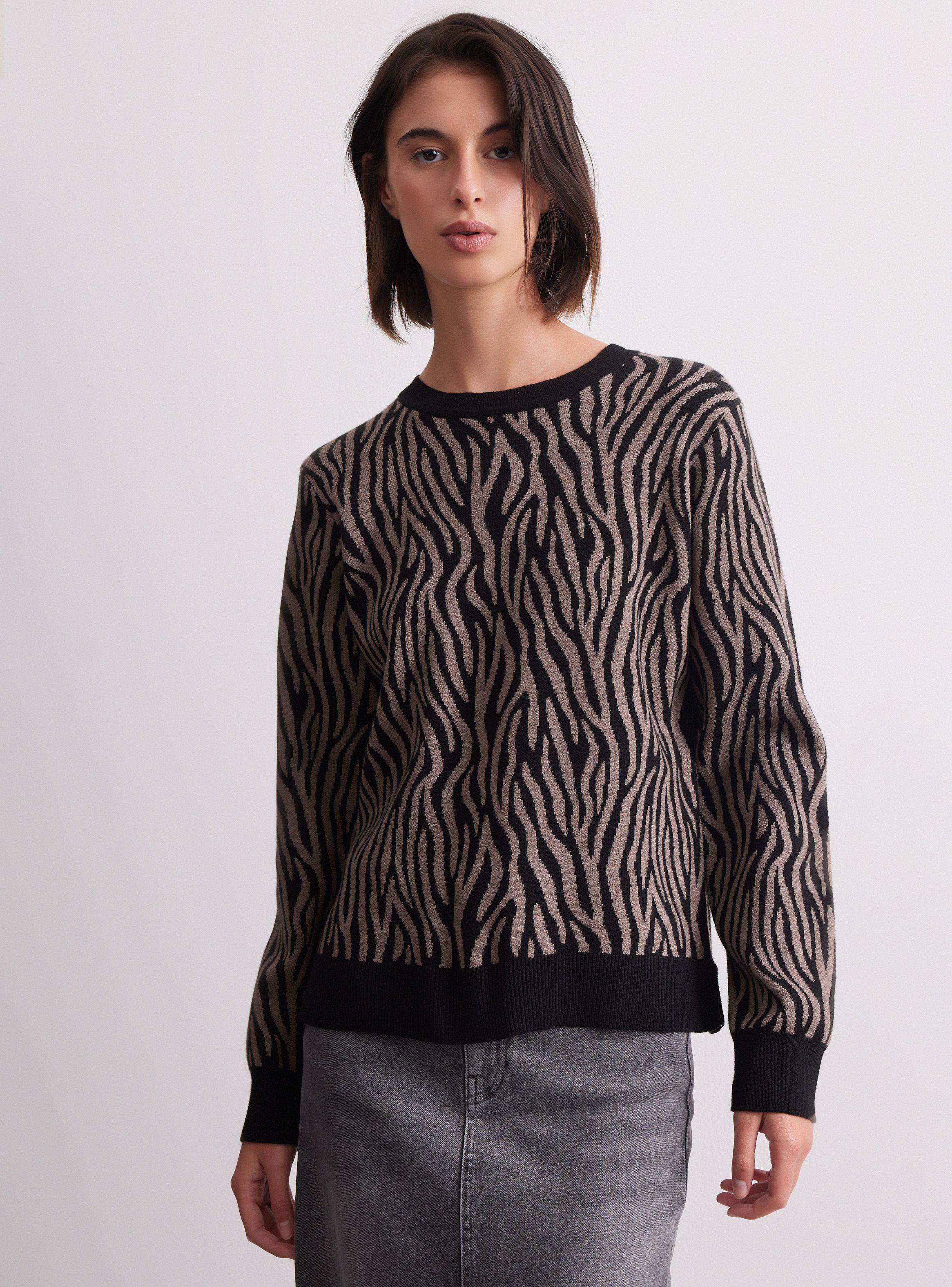 Sweater Cuello Redondo Diseño Jacquard-0