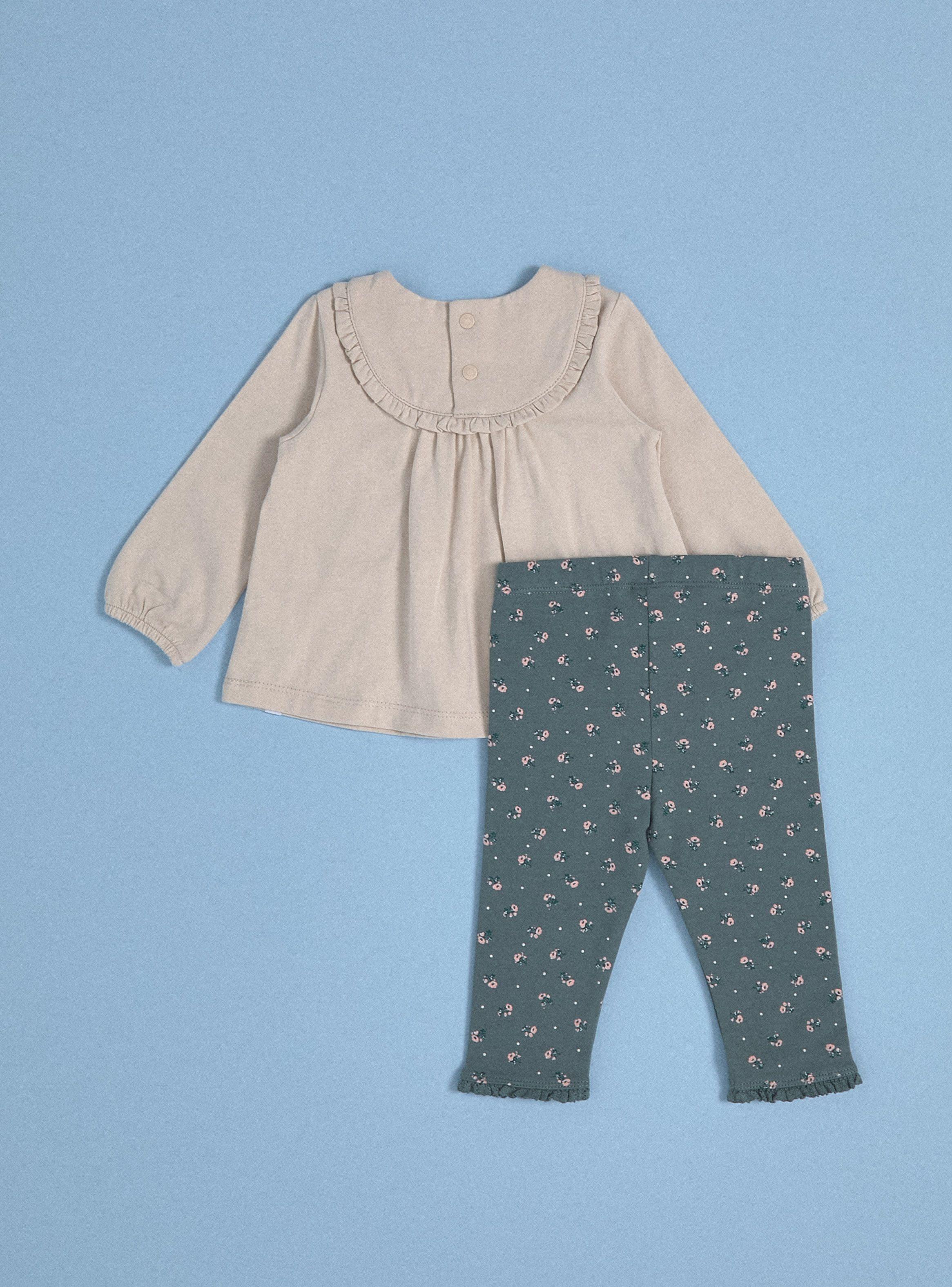 Conjunto de Polera Bordada con Calza Estampada-1