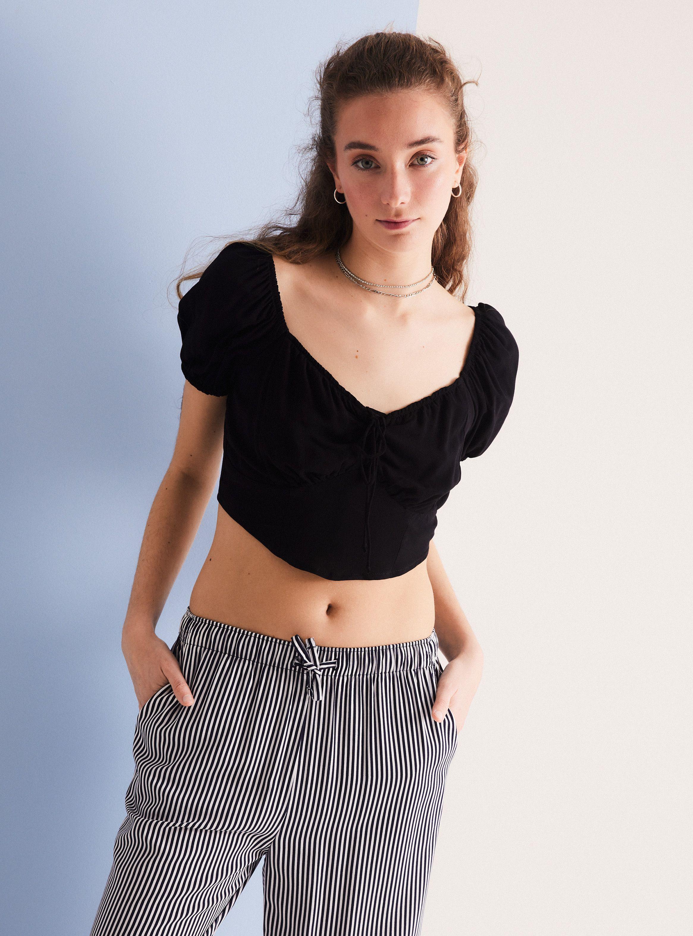 Blusa Tipo Corset Panal-0