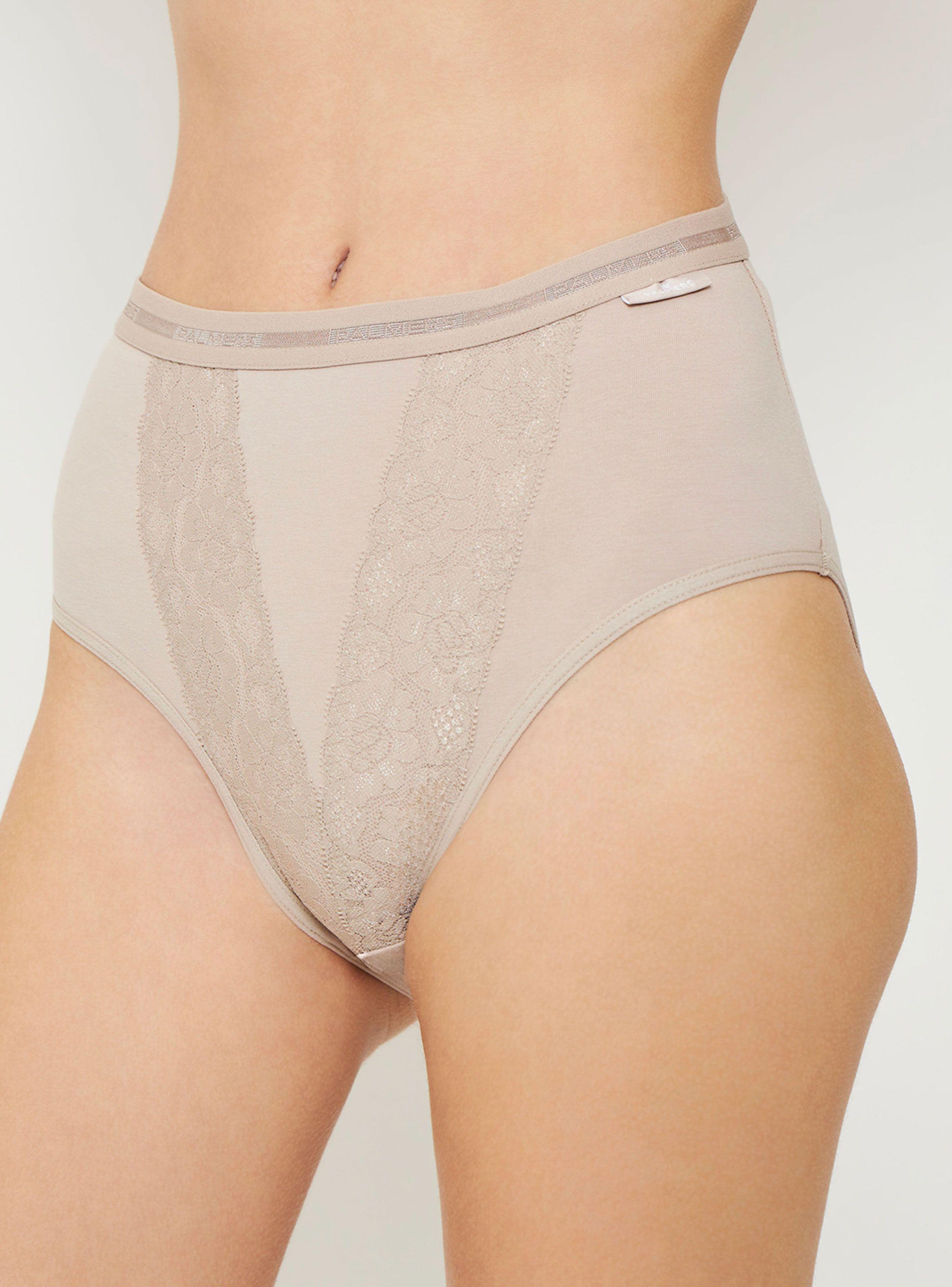 Pack 3 Lace Hikini Algodón Encaje Logo Cintura-1