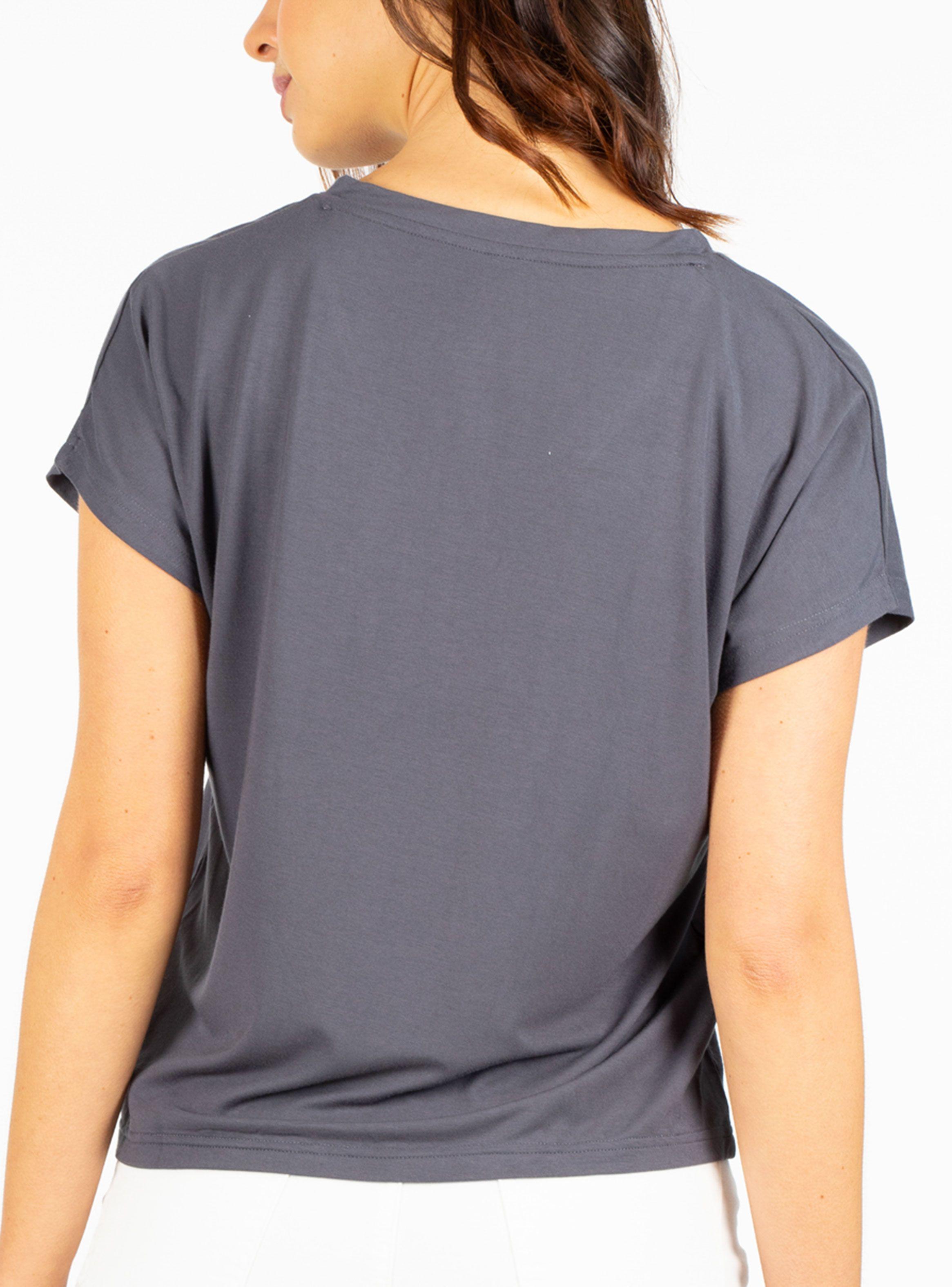 Polera Manga Corta Hombro Caído V Neck Snake-1