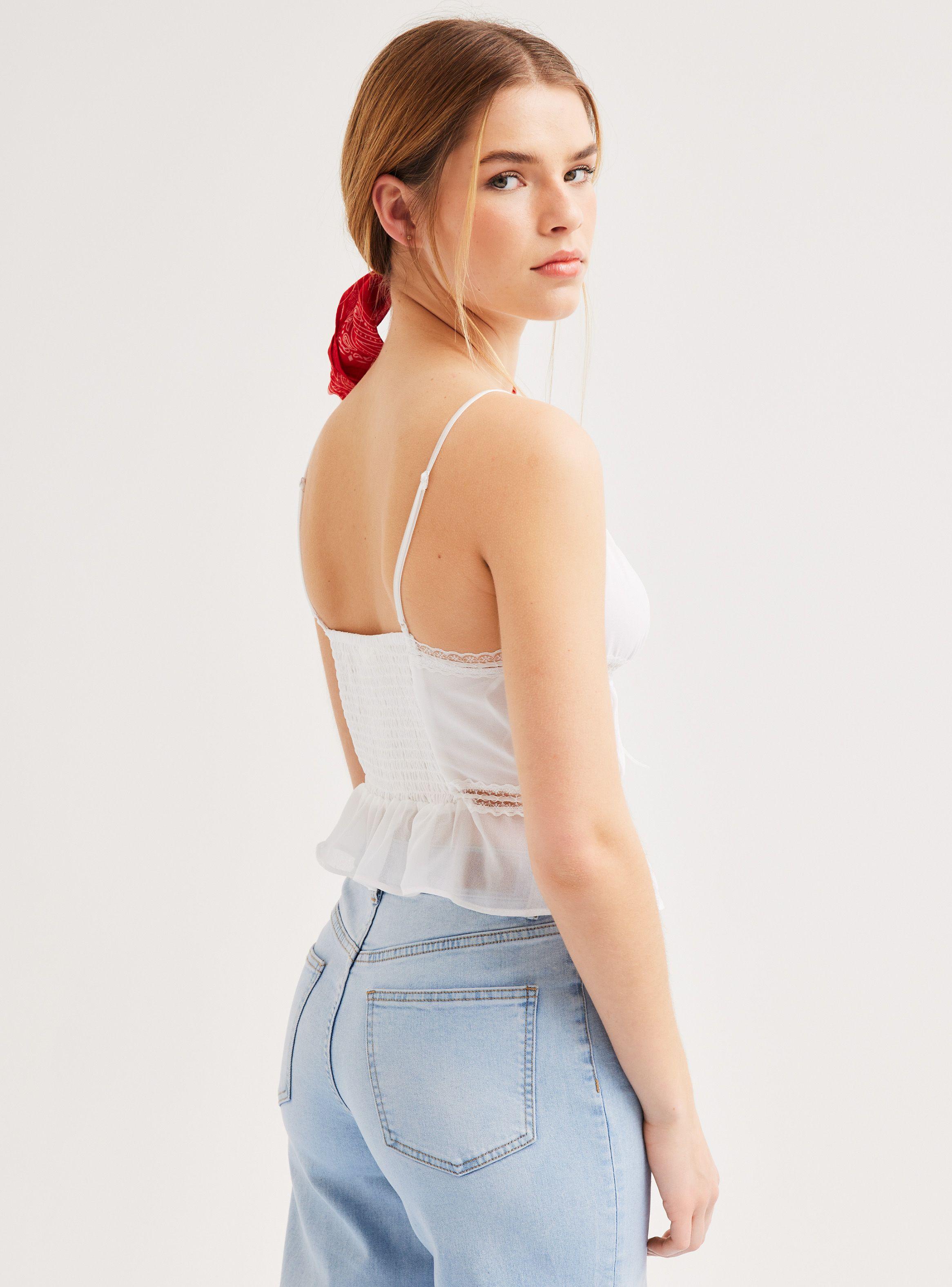 Blusa Romántico Nudos Frontales-1