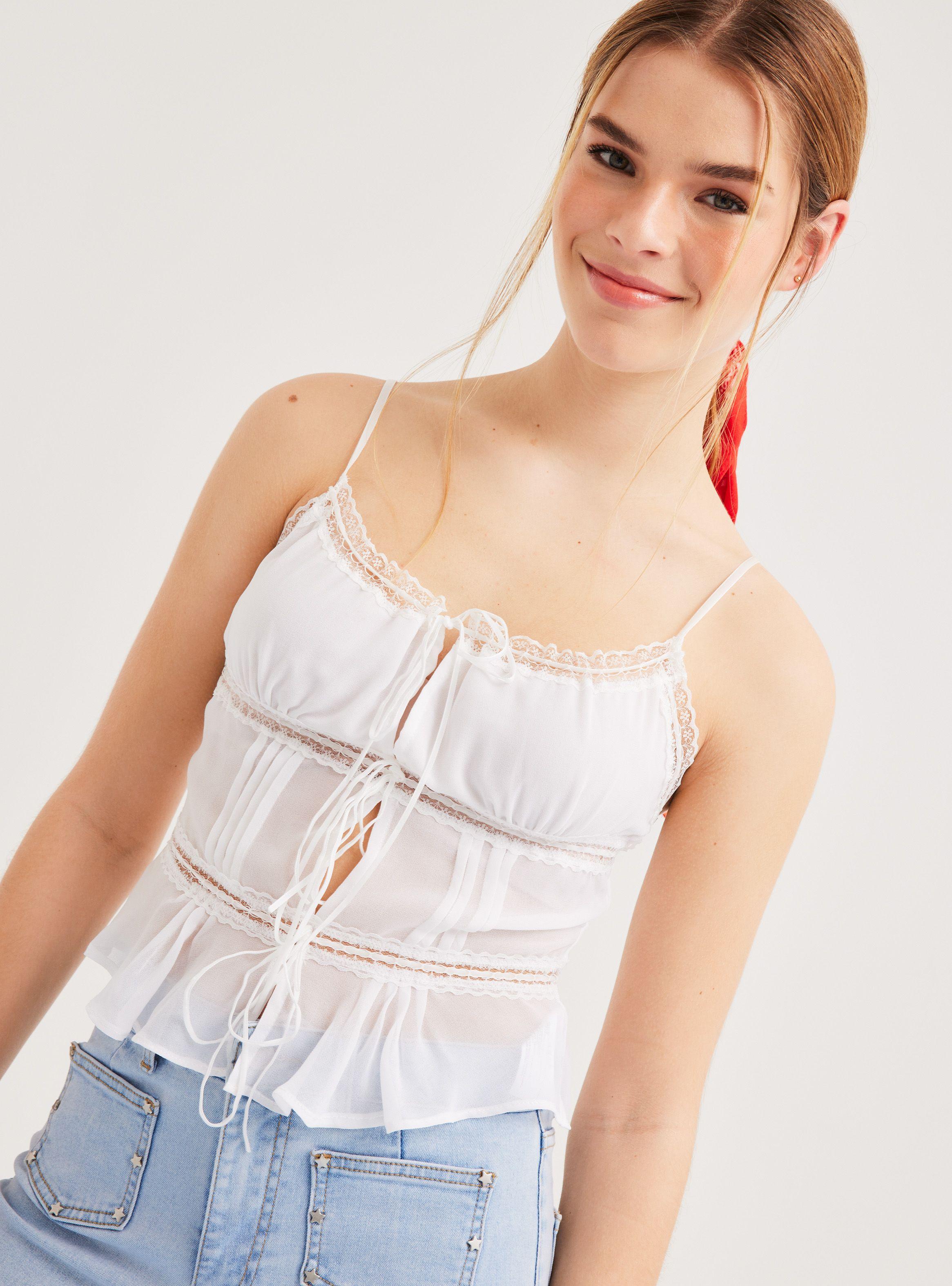 Blusa Romántico Nudos Frontales-2