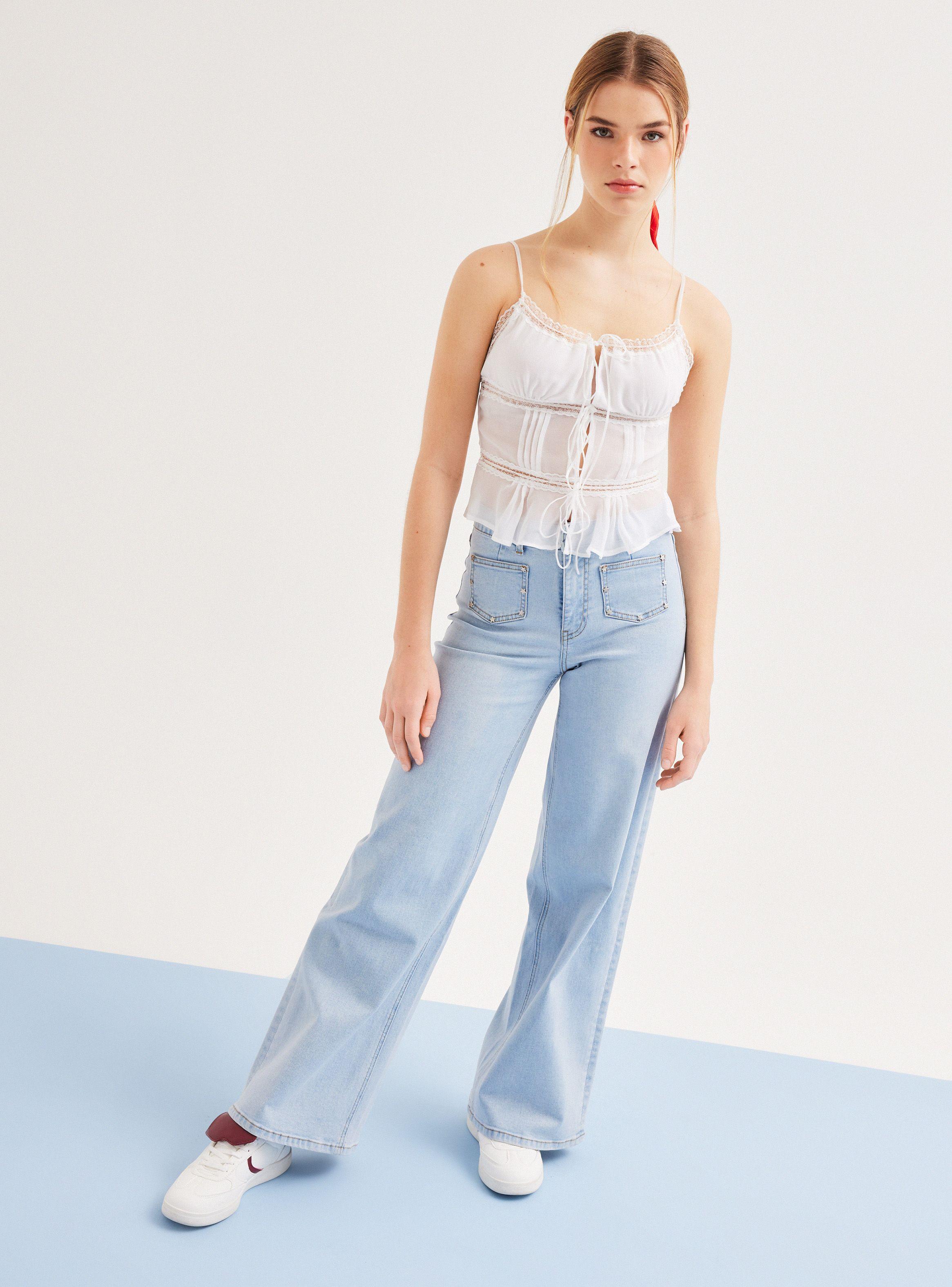 Blusa Romántico Nudos Frontales-4