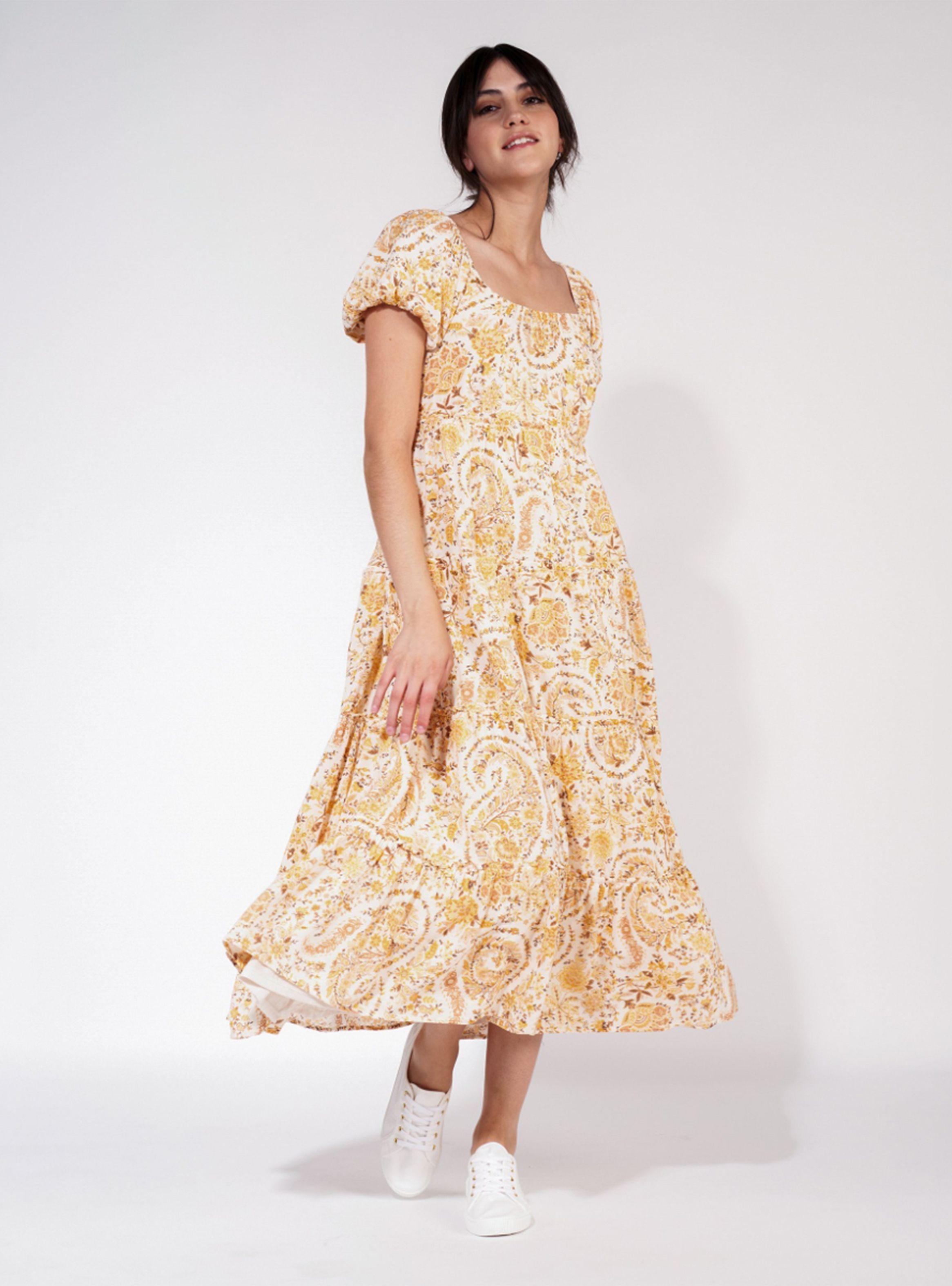Vestido Midi Estampado Floral-0