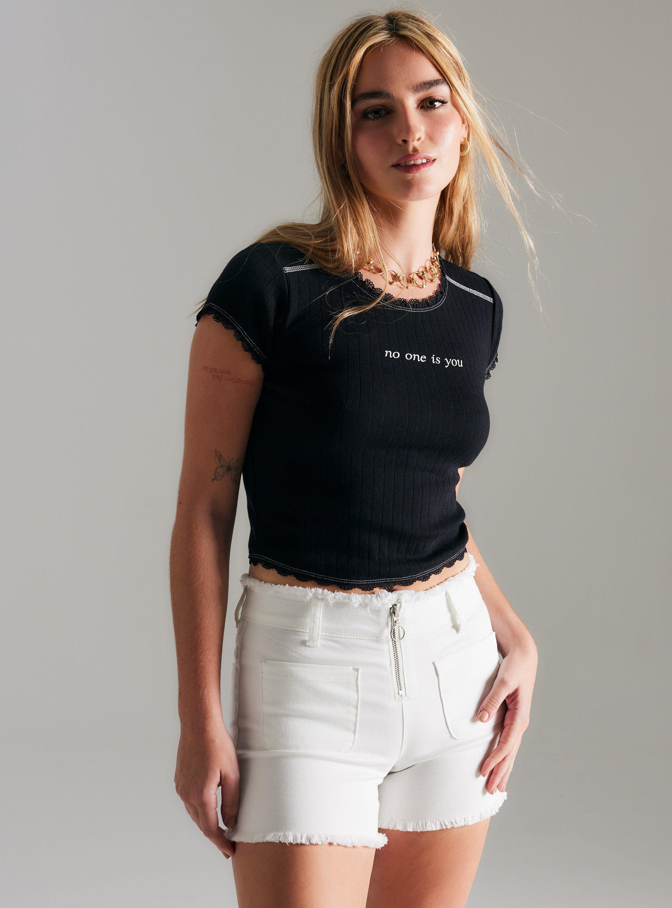 Polera Estampado Frontal No One-0