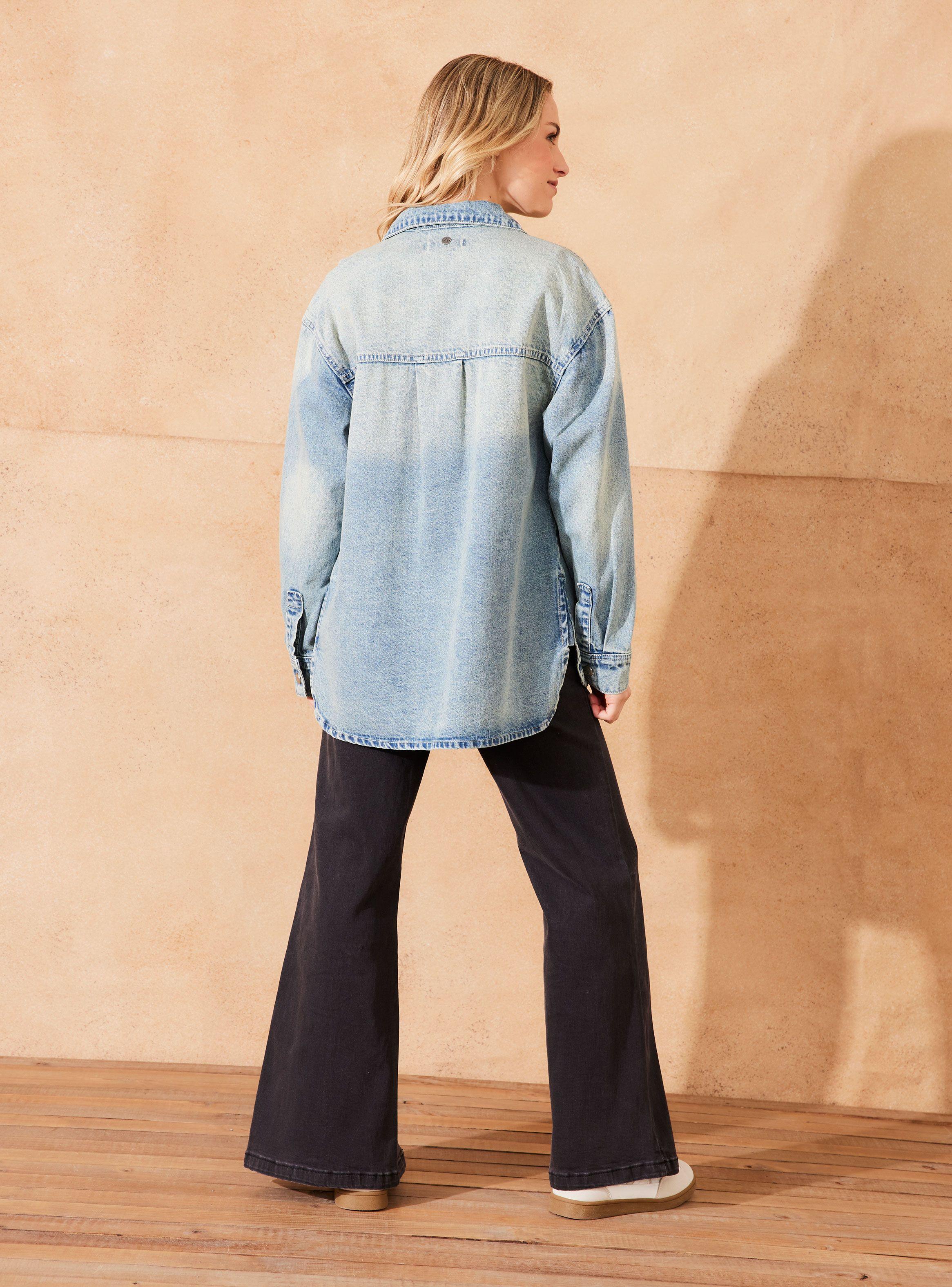 Chaqueta Sobrecamisa Denim Lavada-5