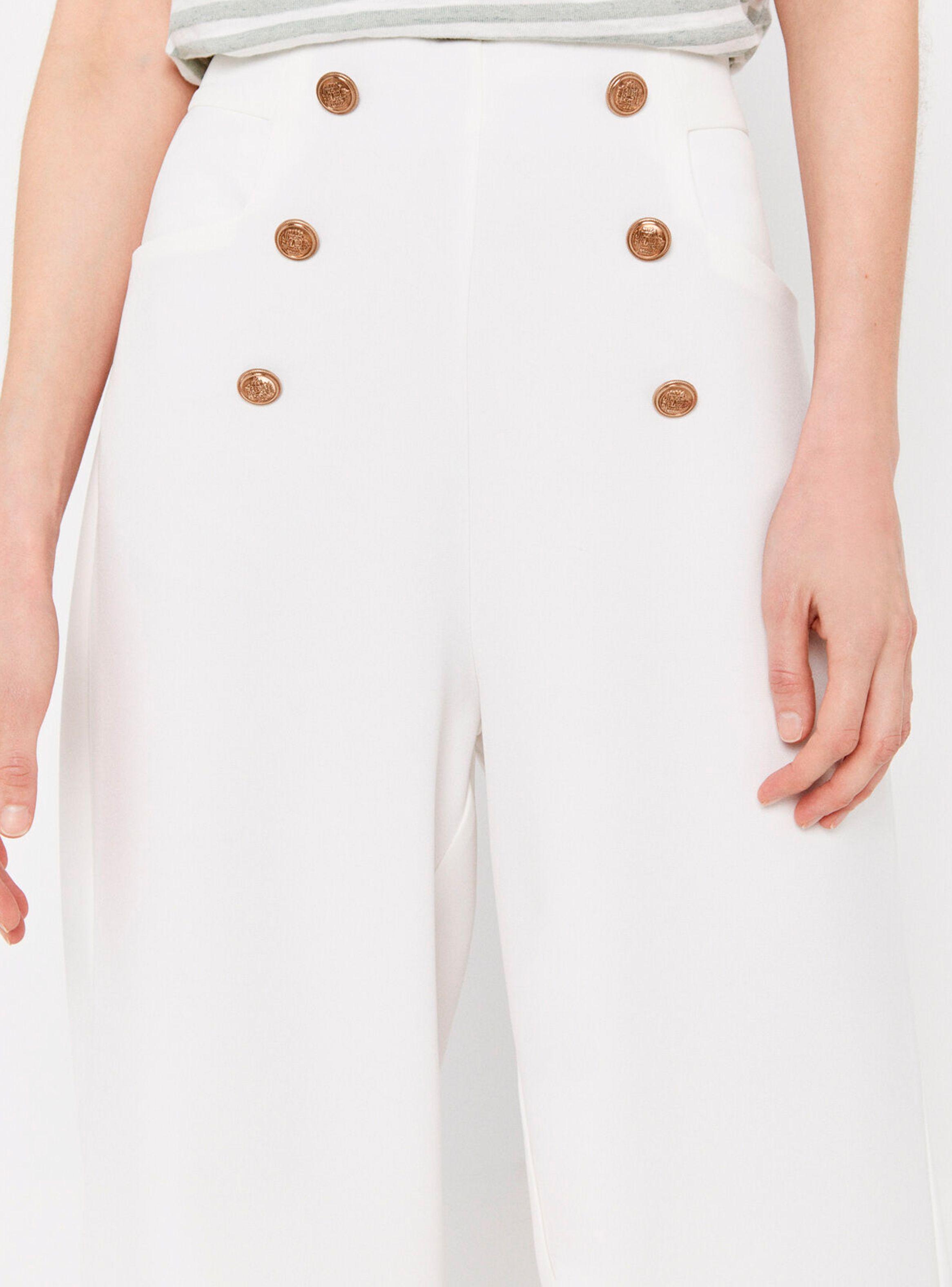Pantalón Crop Con Botones-1
