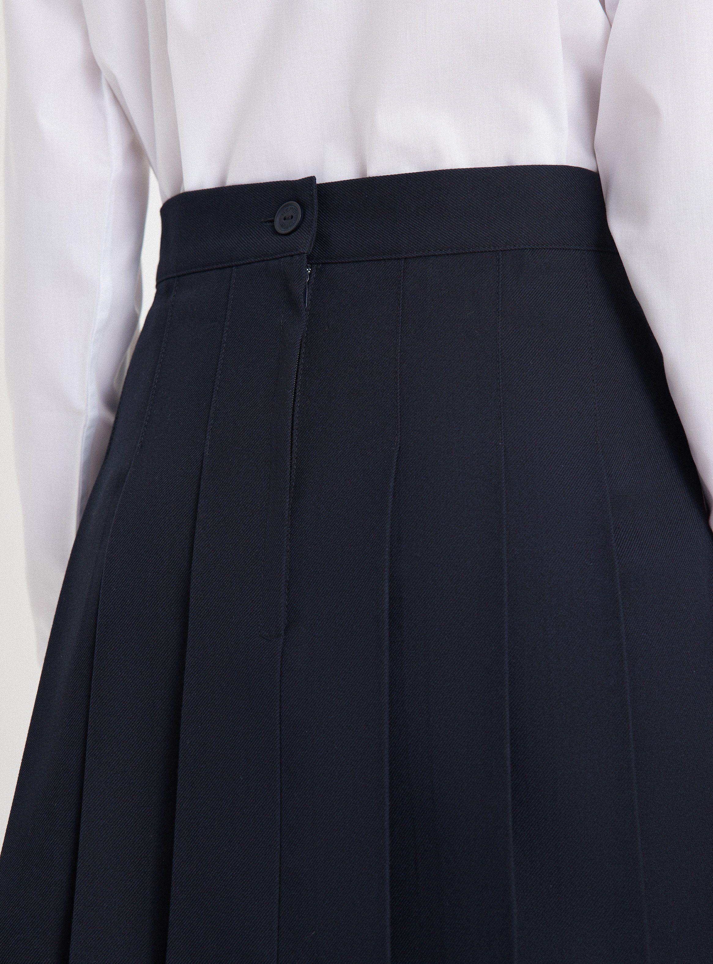 Falda Azul Tableada De 10 A 16-2