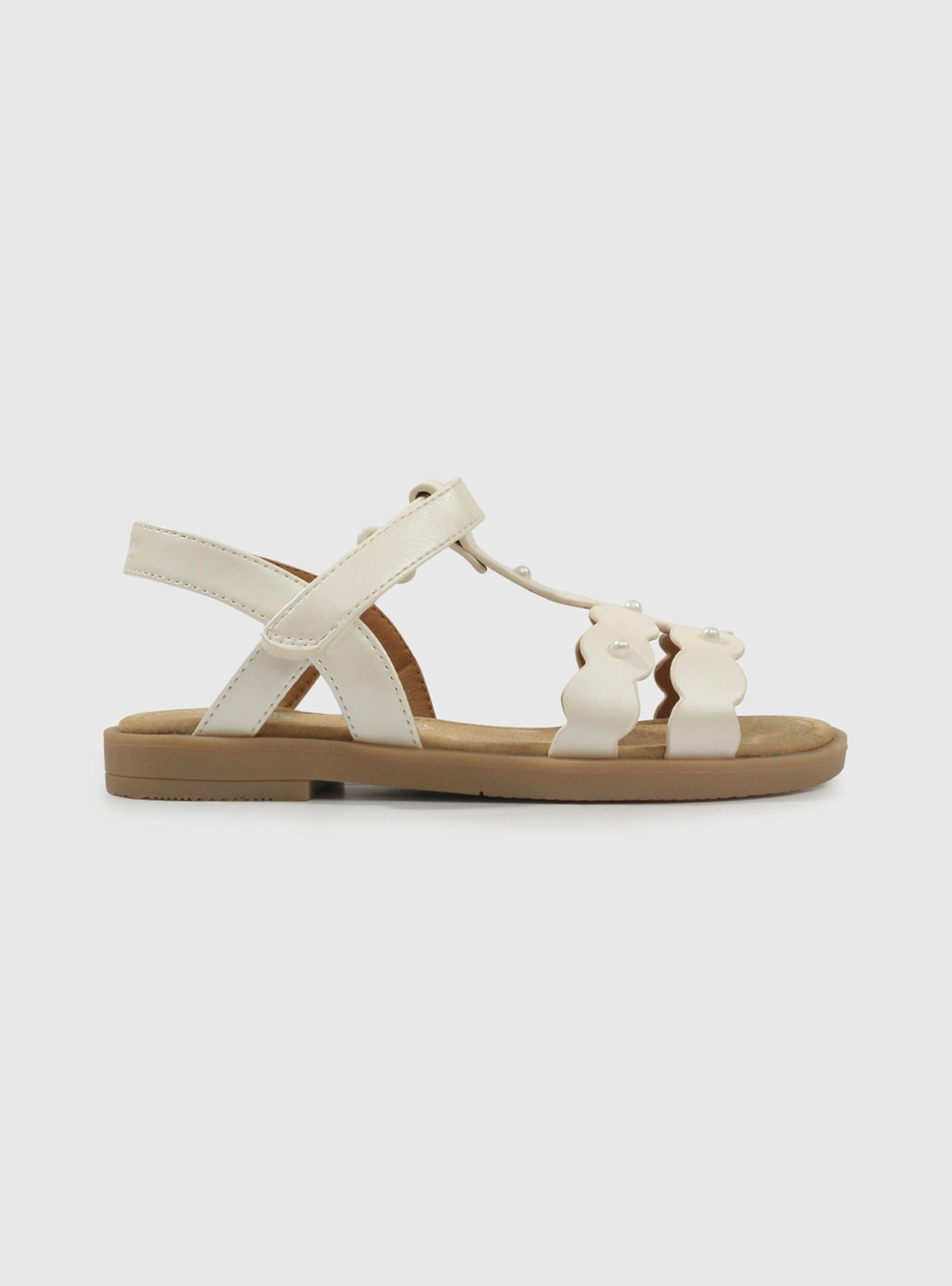 Sandalia Detalle Perla Niña-0