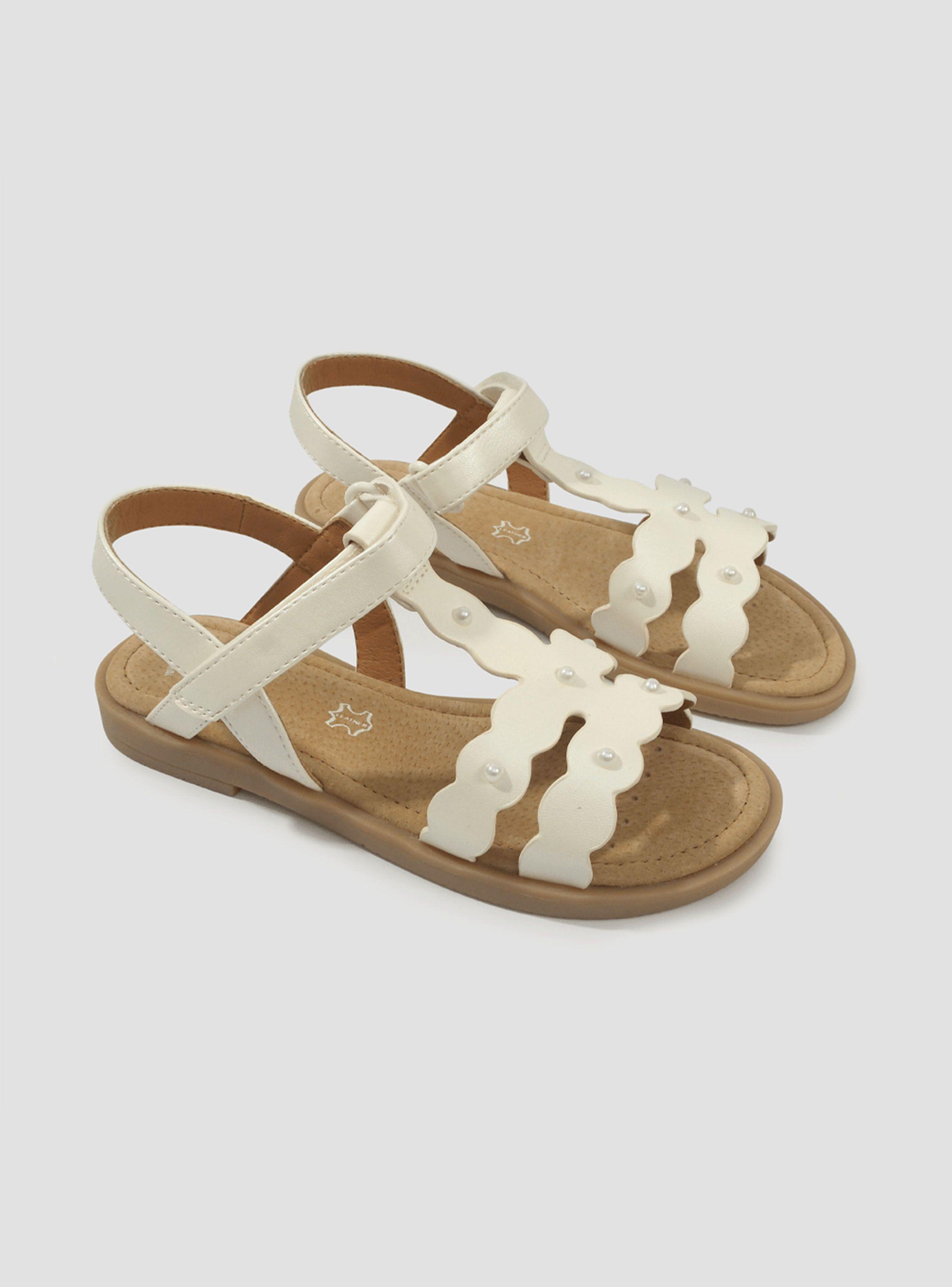Sandalia Detalle Perla Niña-1