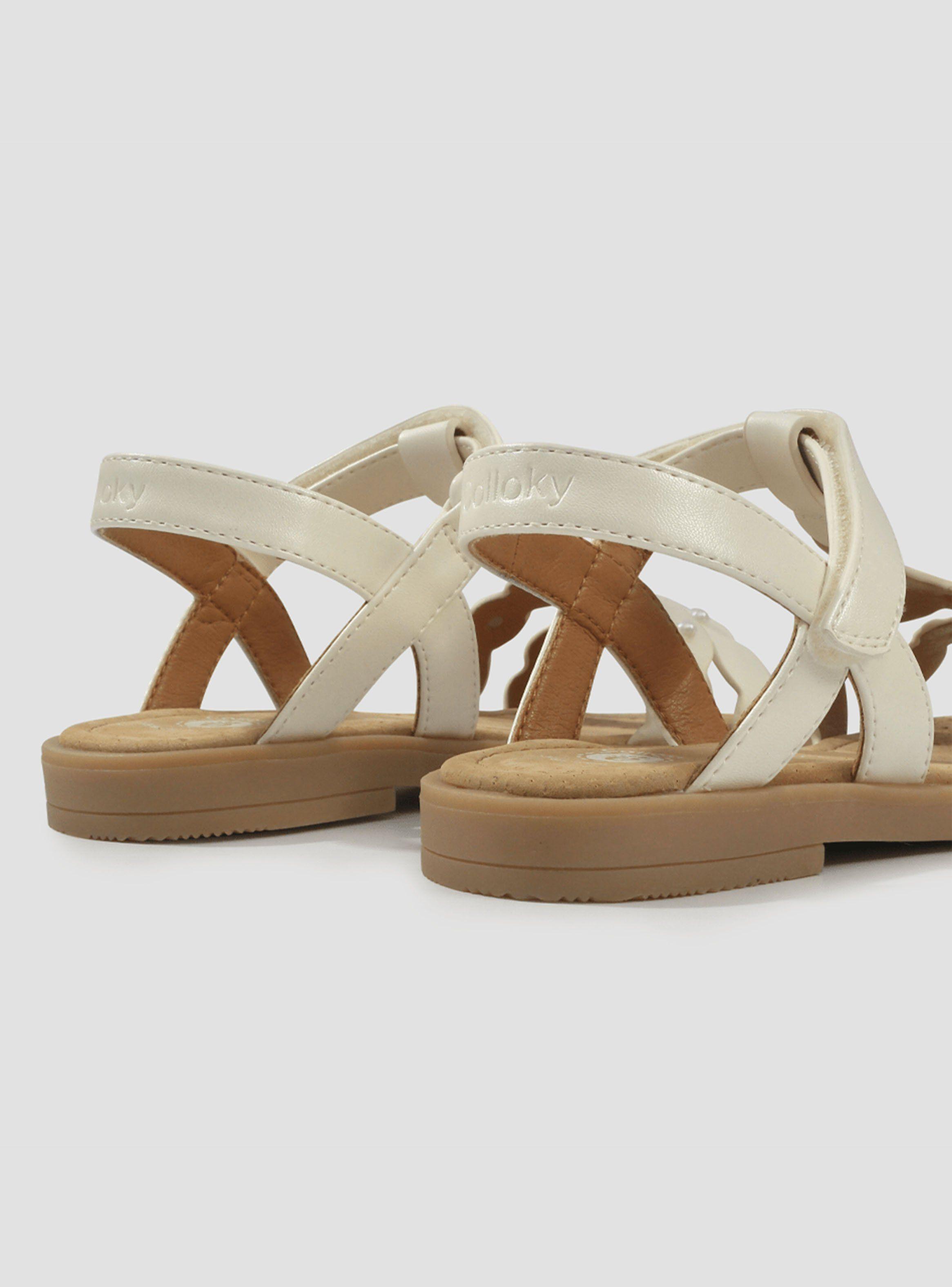 Sandalia Detalle Perla Niña-4