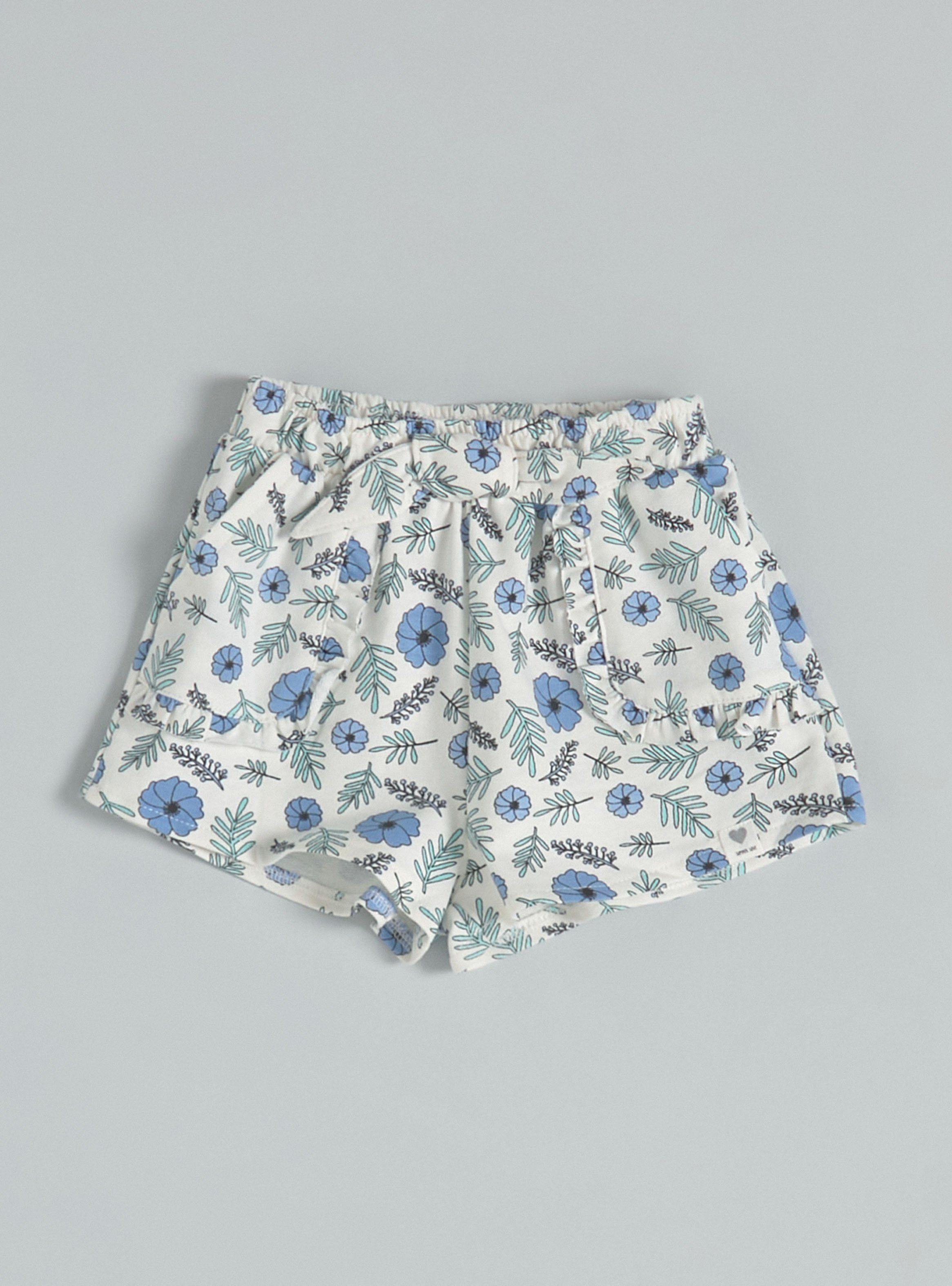 Short con Estampado y Moño Delantero-0