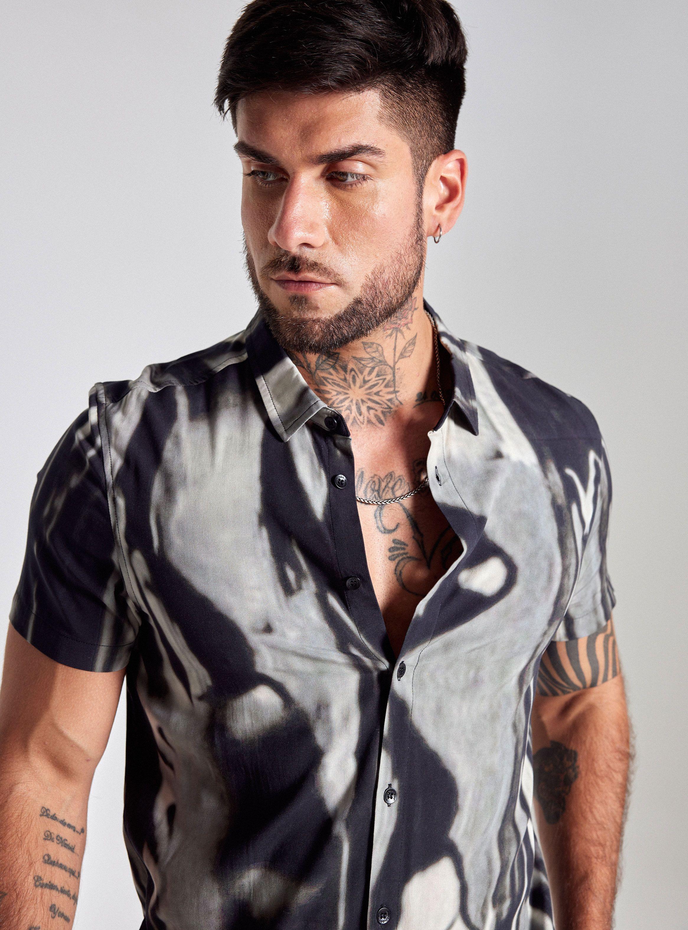 Camisa de Vestir Manchas Orgánicas-2