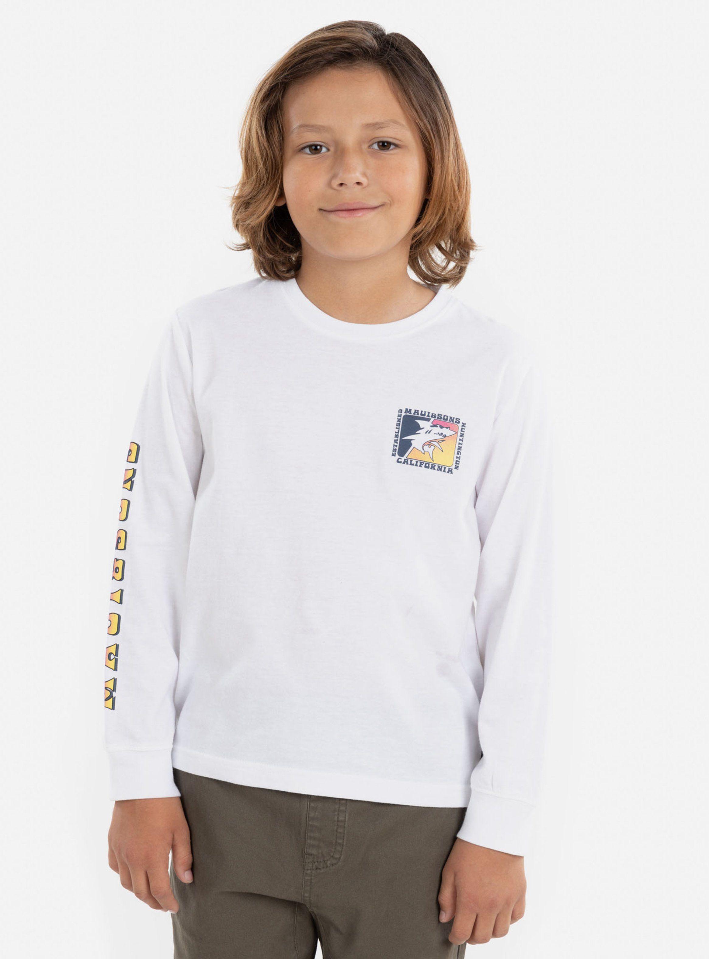 Polera Manga Larga 5P782 Niño Blanco-0