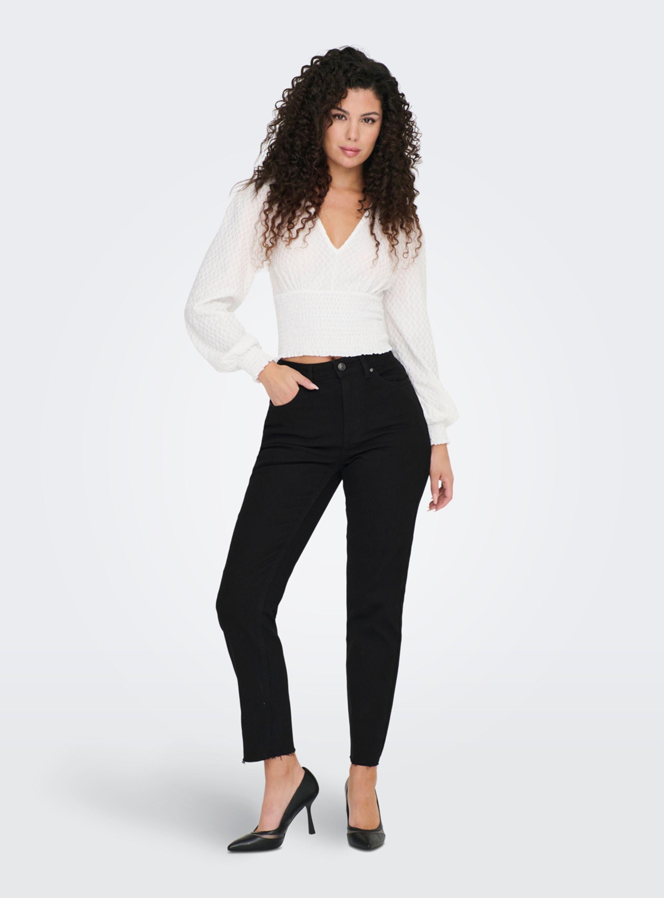 Jeans Tiro Alto Negro-2