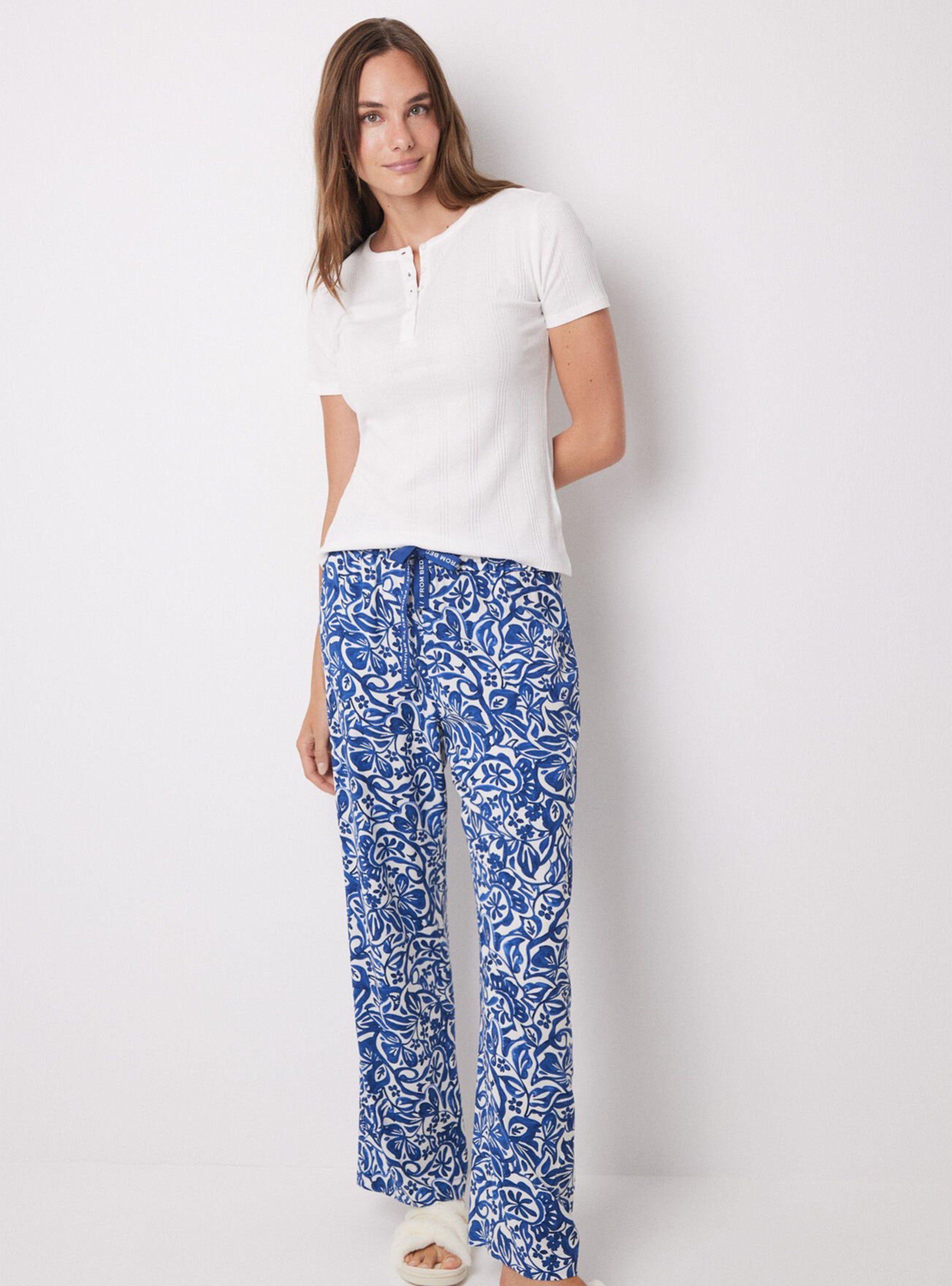 Pantalón Largo Lounge Viscosa Floreado-4