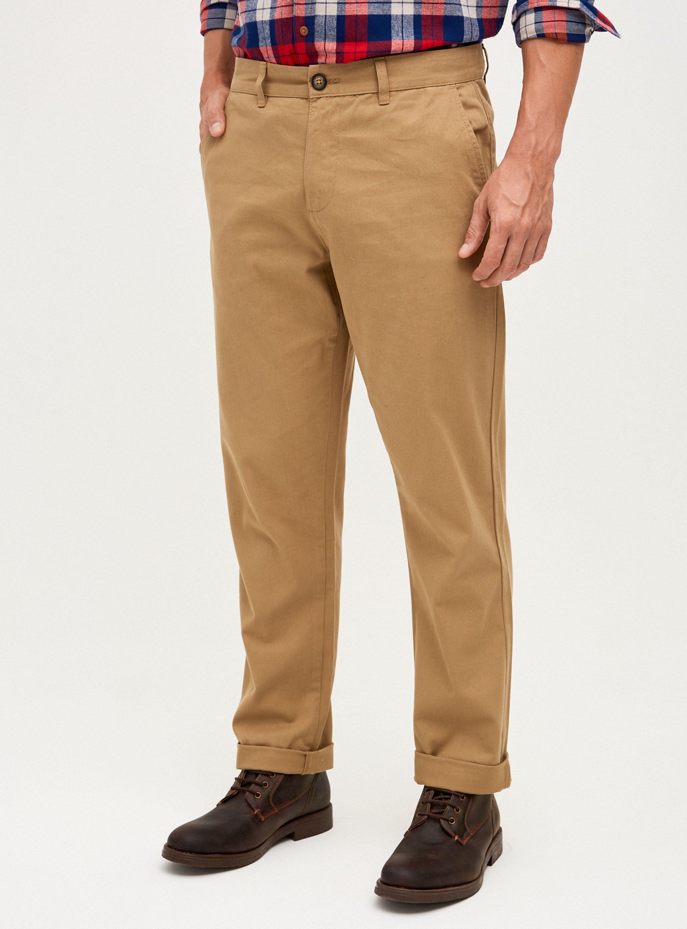 Pantalón Estilo Chino Tiro Medio-0