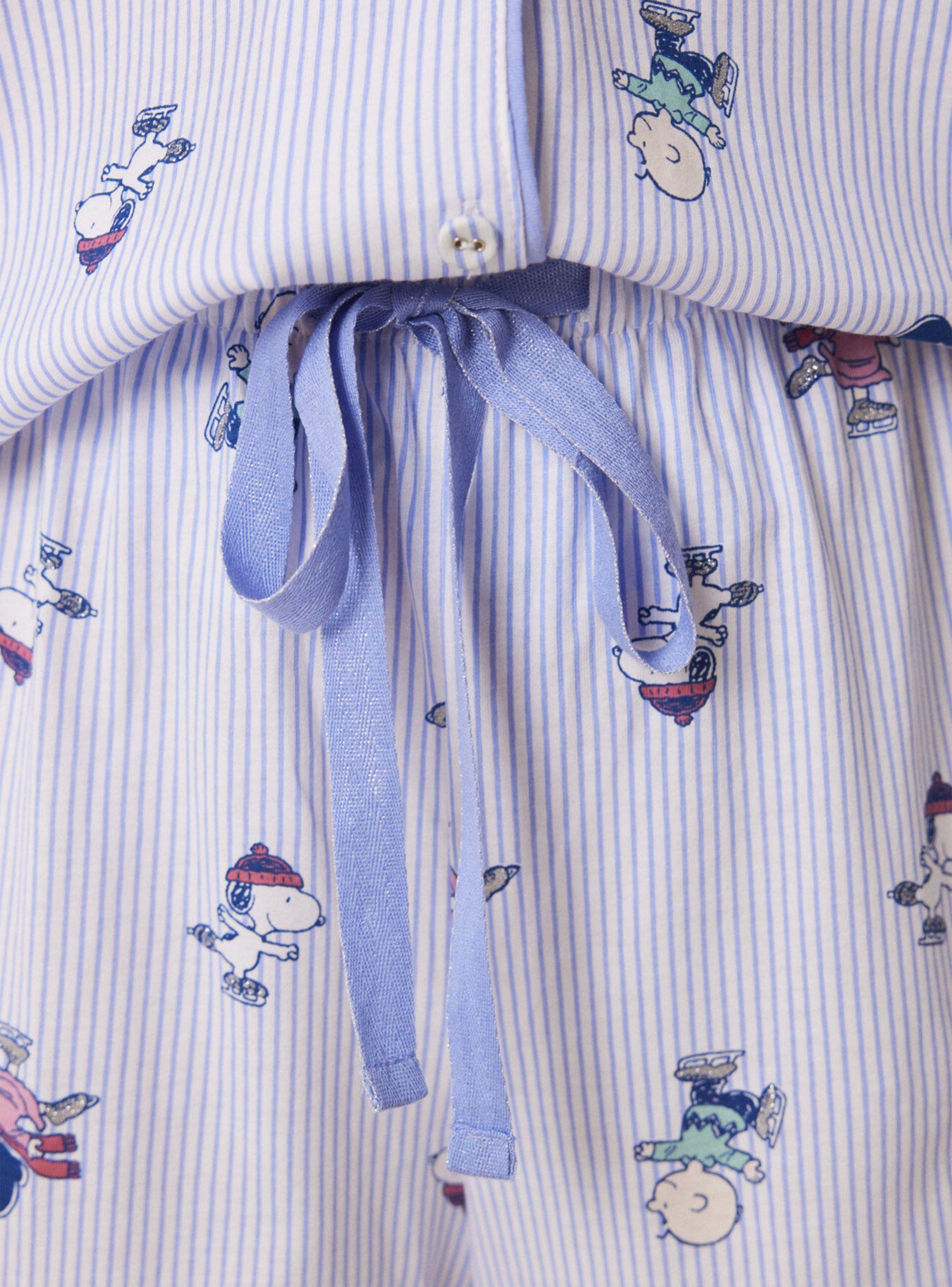 Pijama Camisero Largo Algodón Estamado Allover-4