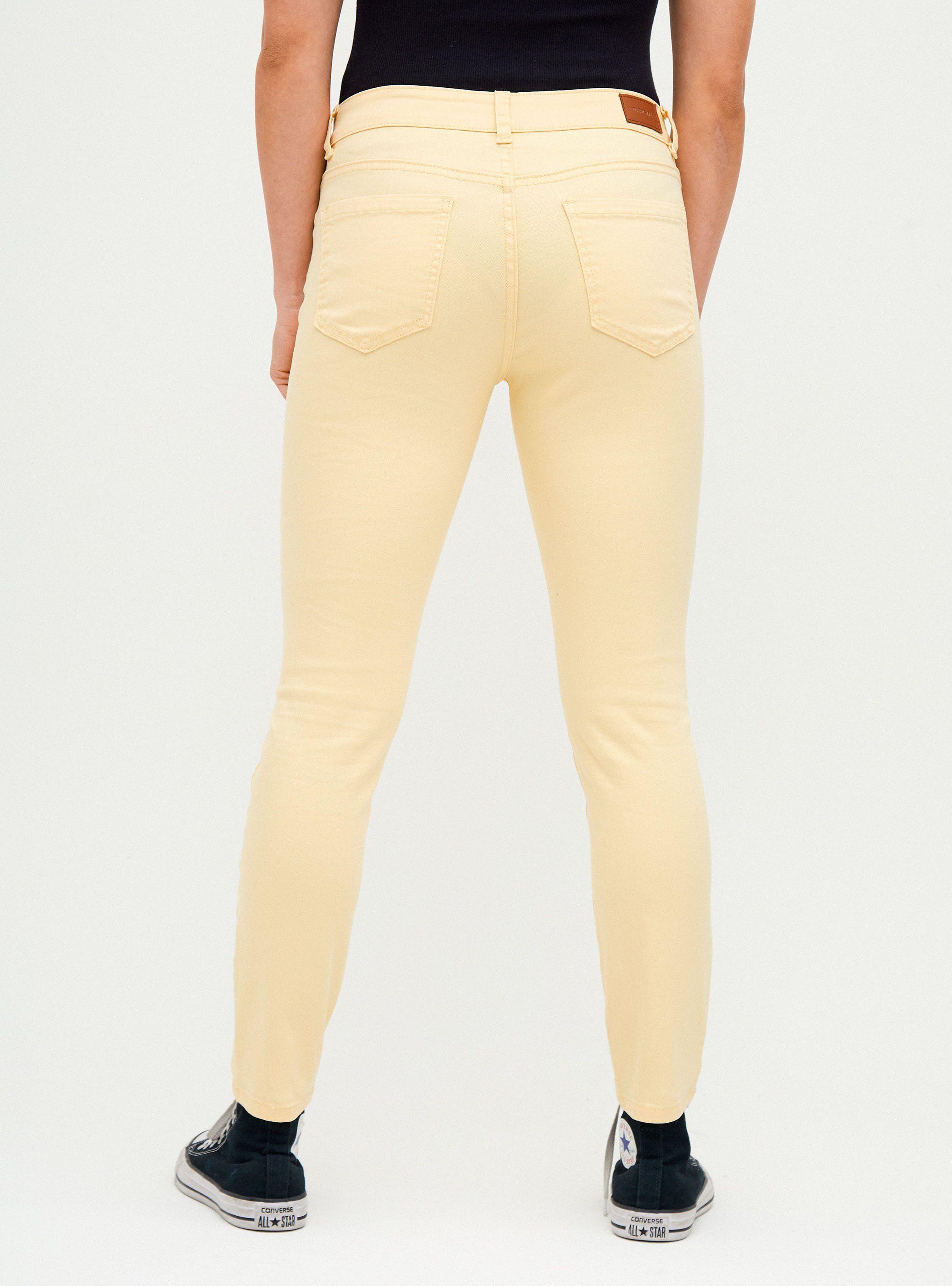 Jeans Color Tiro Alto 1 Botón-1
